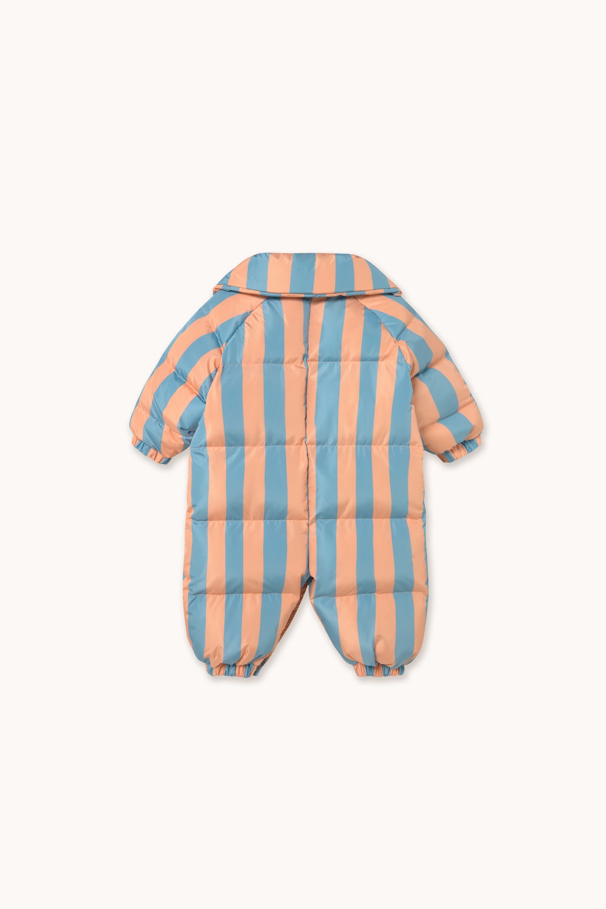 NUDE-BLUE STRIPES PADDED OVERALL