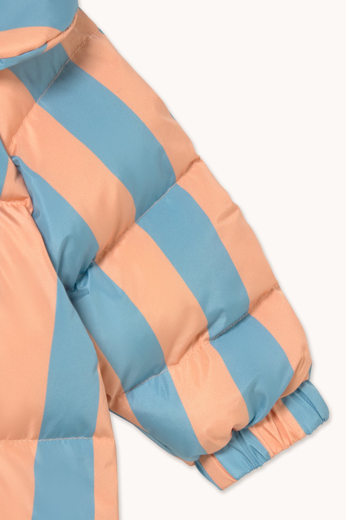 NUDE-BLUE STRIPES PADDED OVERALL
