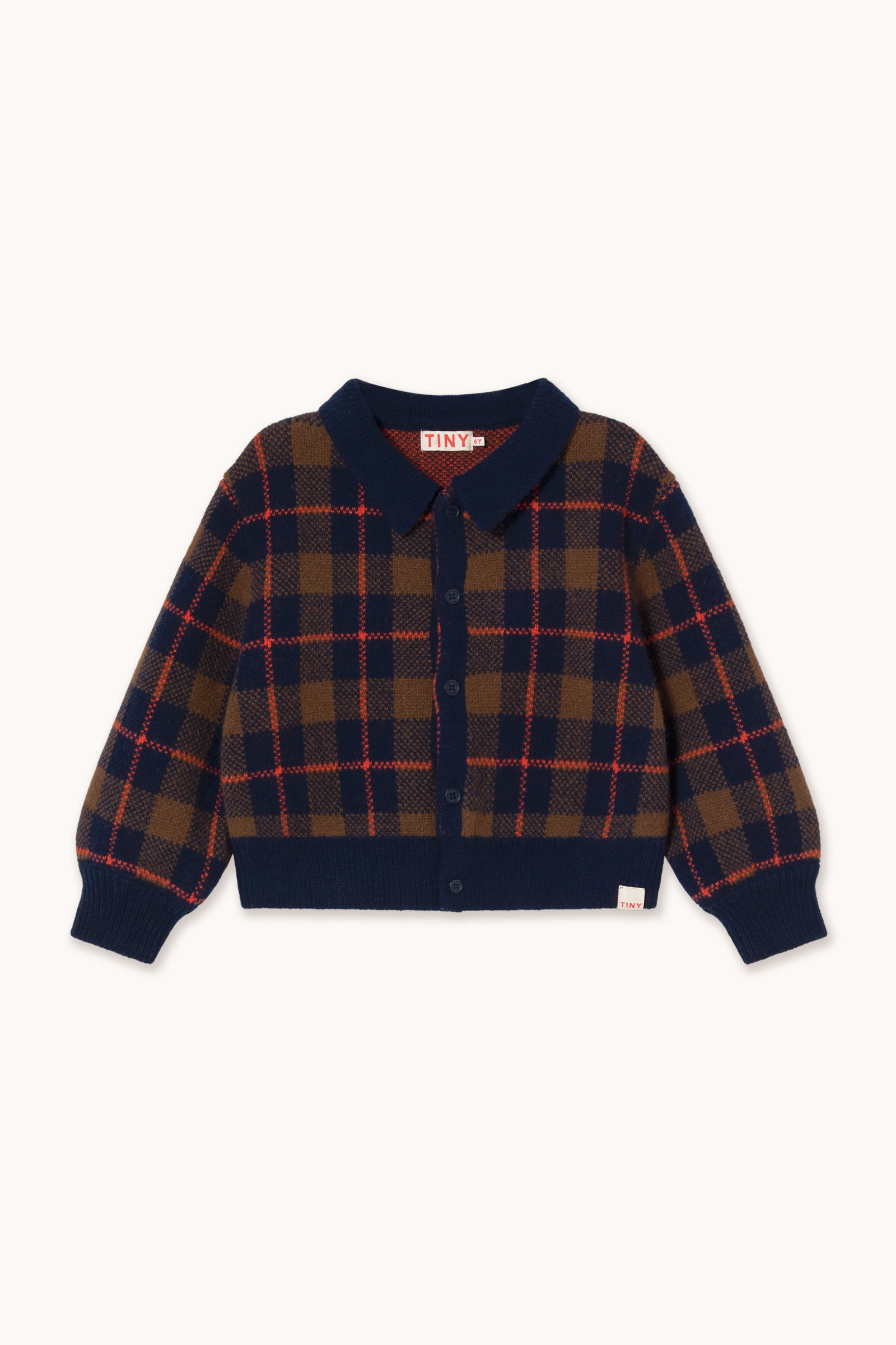 CHECK CARDIGAN