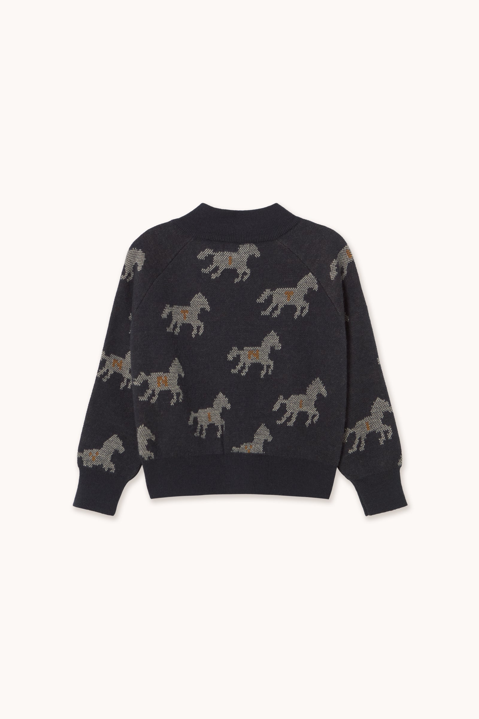 HORSES MOCKNECK CARDIGAN