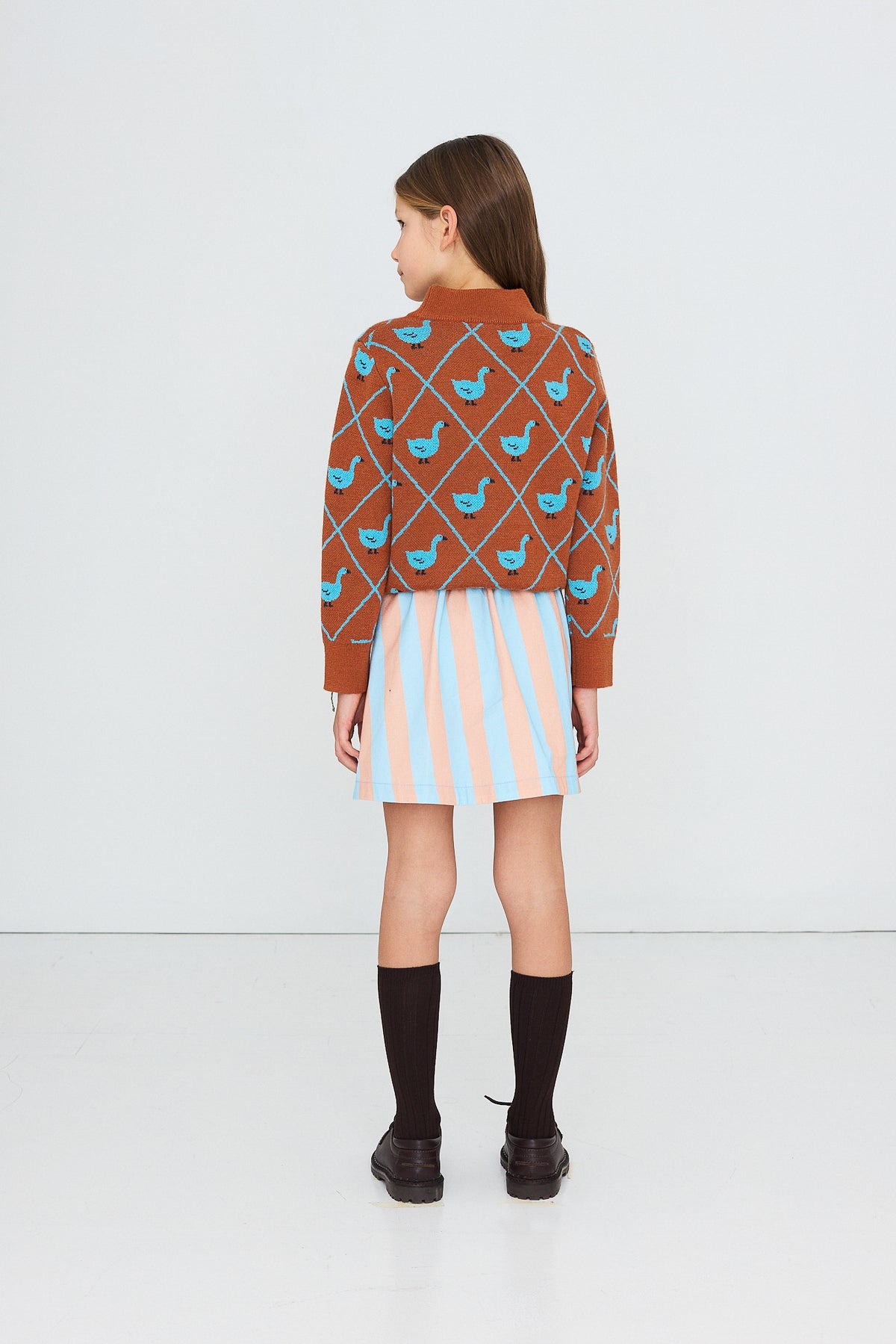 SWANS BLUE MOCKNECK SWEATER
