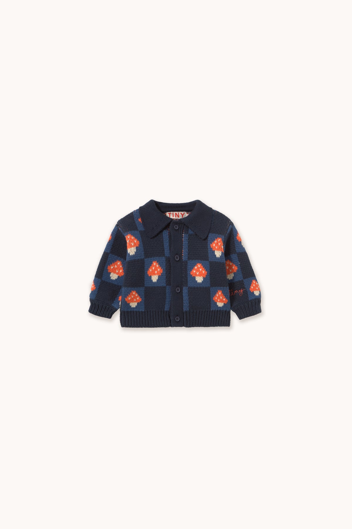 MUSHROOM BABY CARDIGAN