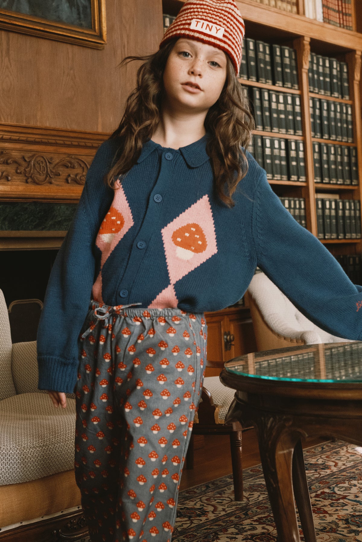 STRICKJACKE MUSHROOM DIAMONDS
