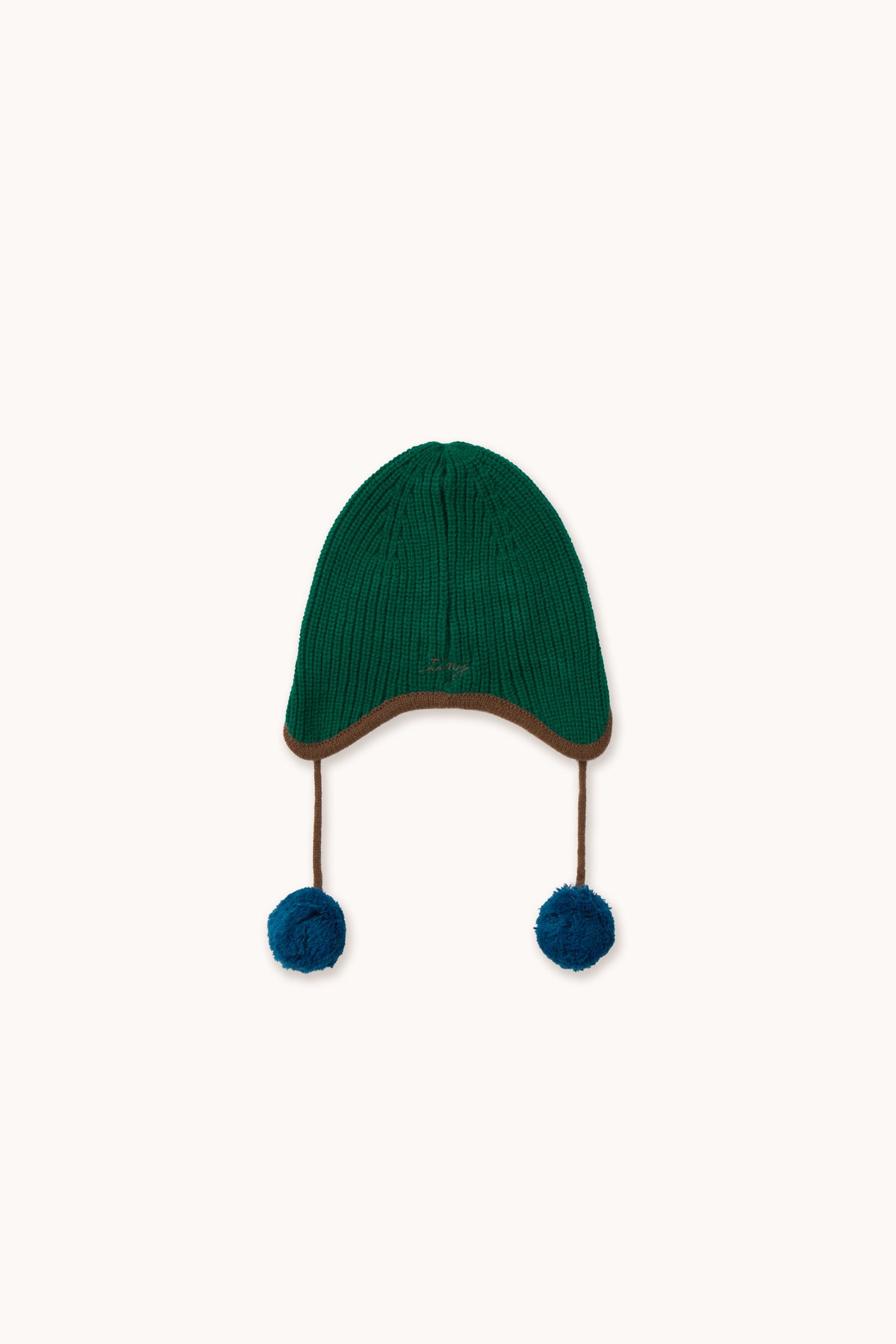 POMPOM EARFLAP BEANIE