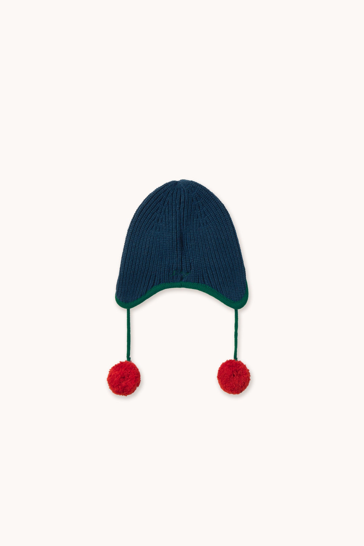 POMPOM EARFLAP BEANIE