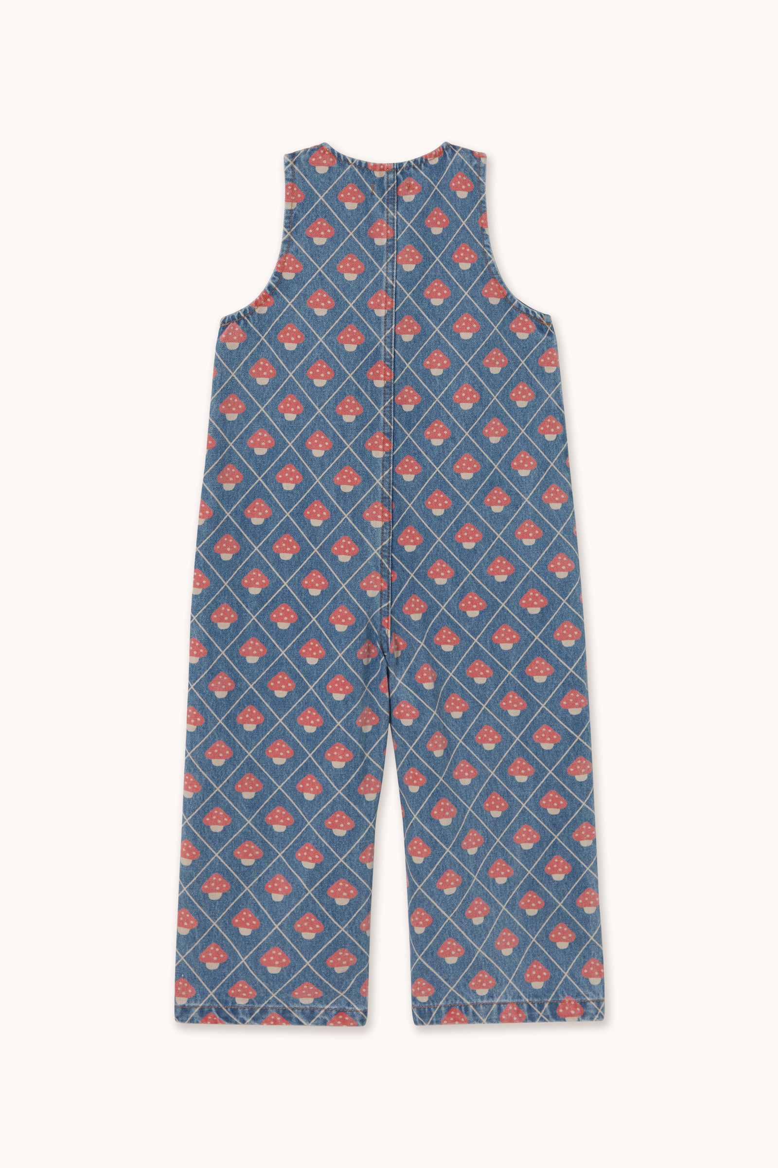 MUSHROOMS LONG DENIM OVERALL
