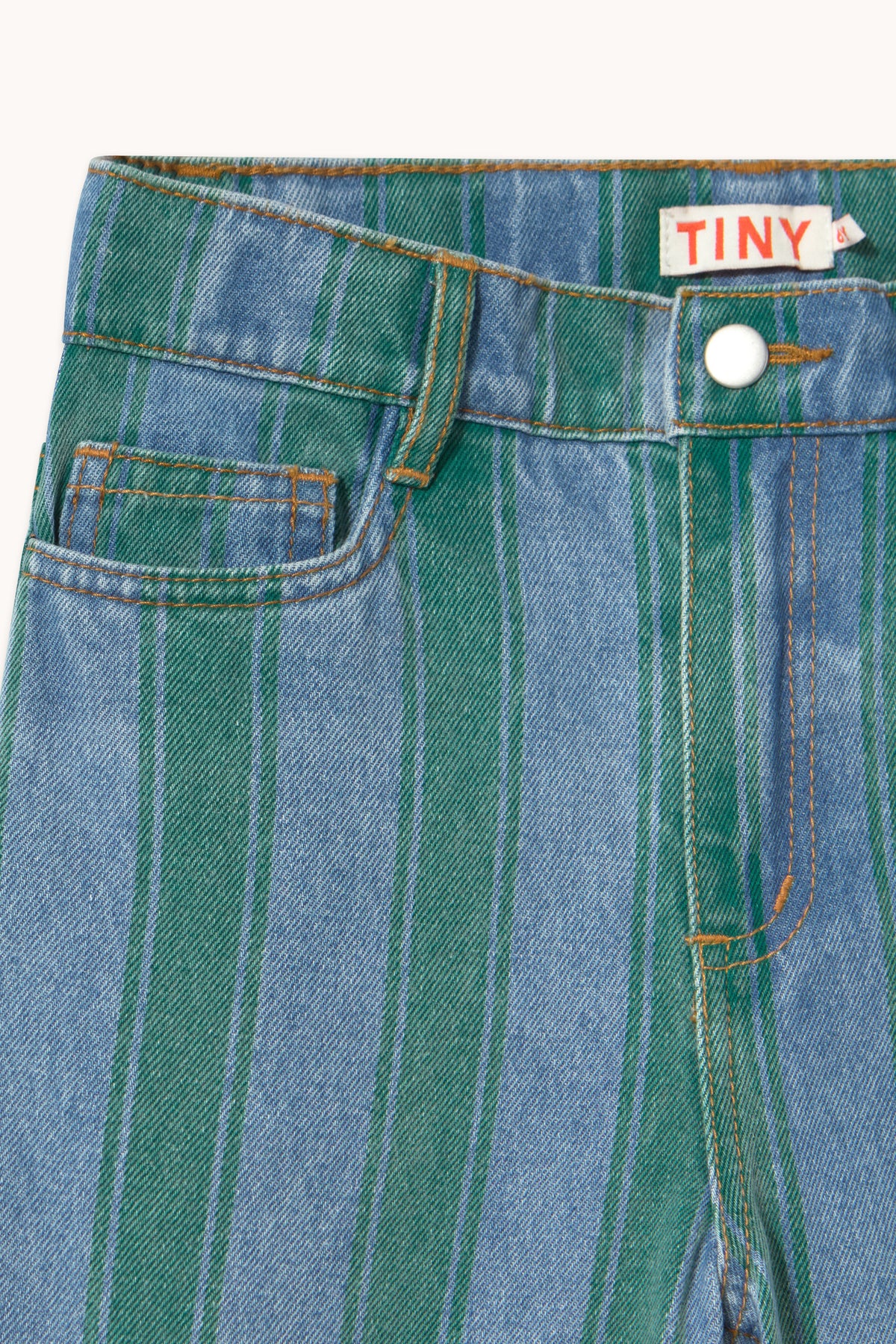 RETRO STRIPES ストレートデニムパンツ