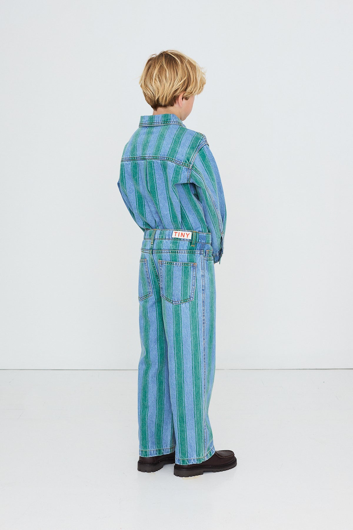 RETRO STRIPES ストレートデニムパンツ