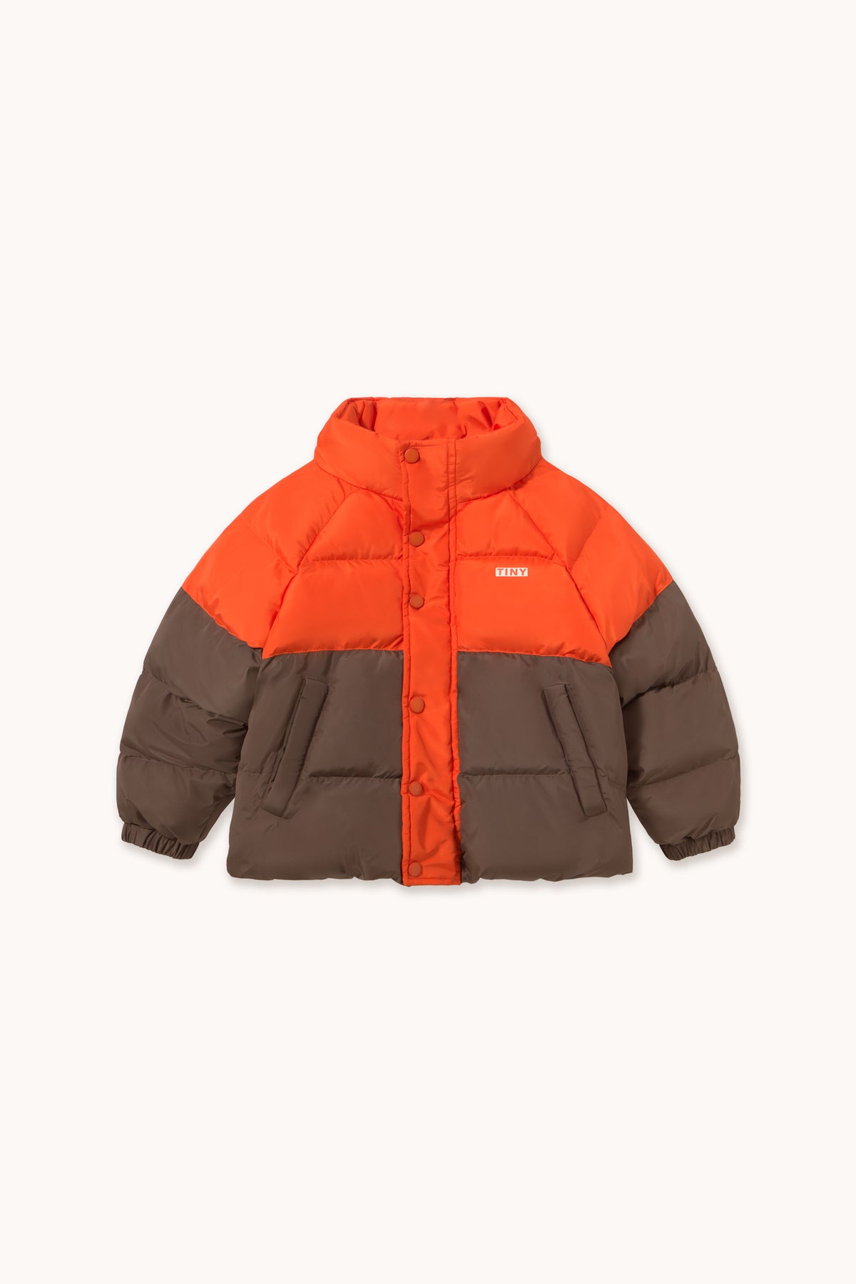 CHAQUETA ACOLCHADA CORTA COLOR BLOCK