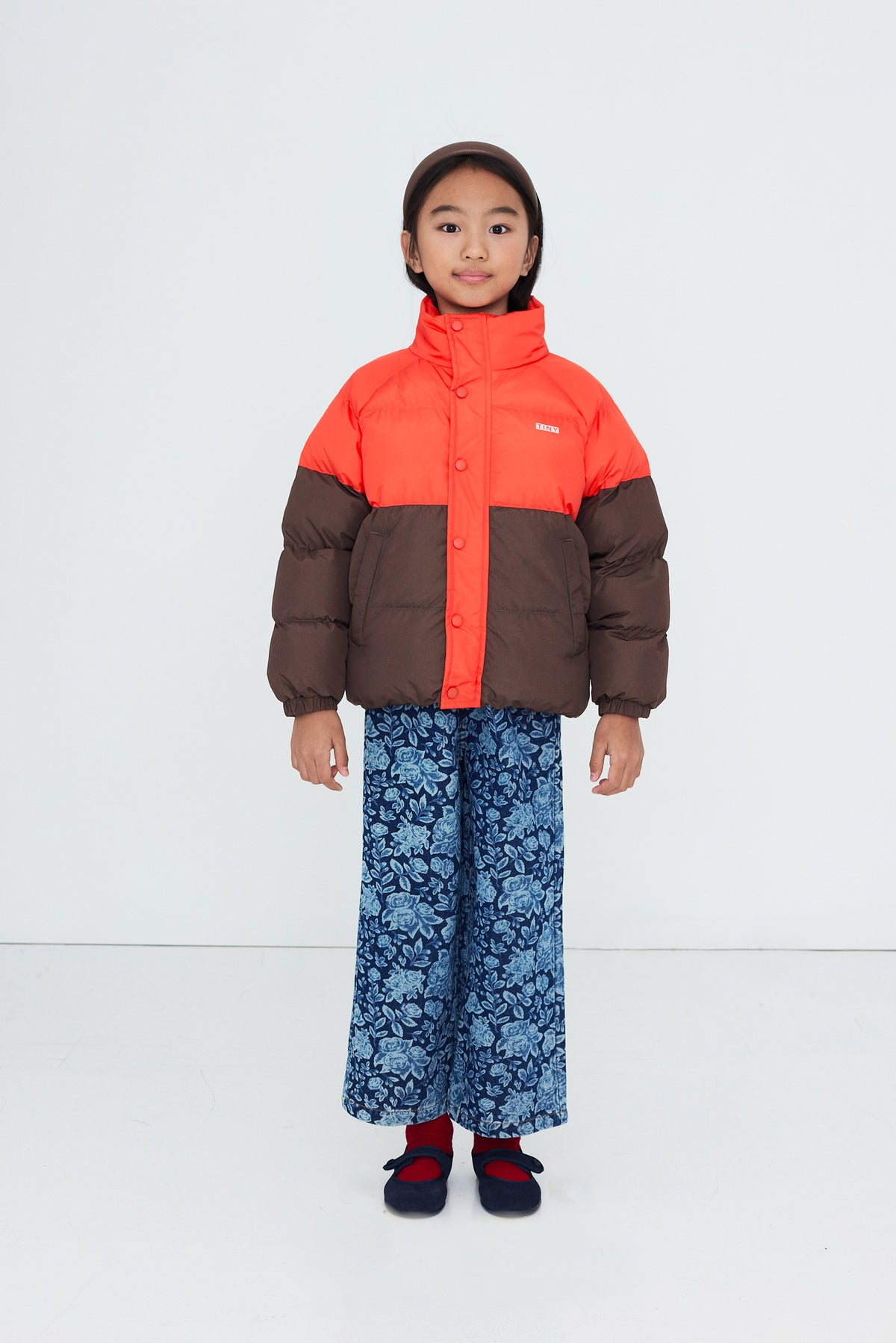 COLOR BLOCK ショート中綿ジャケット