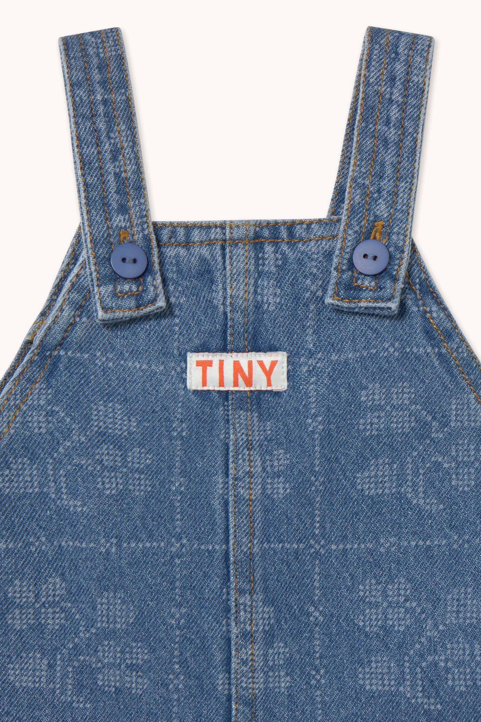 DOTS FLOWERS BABY DENIM DUNGAREE