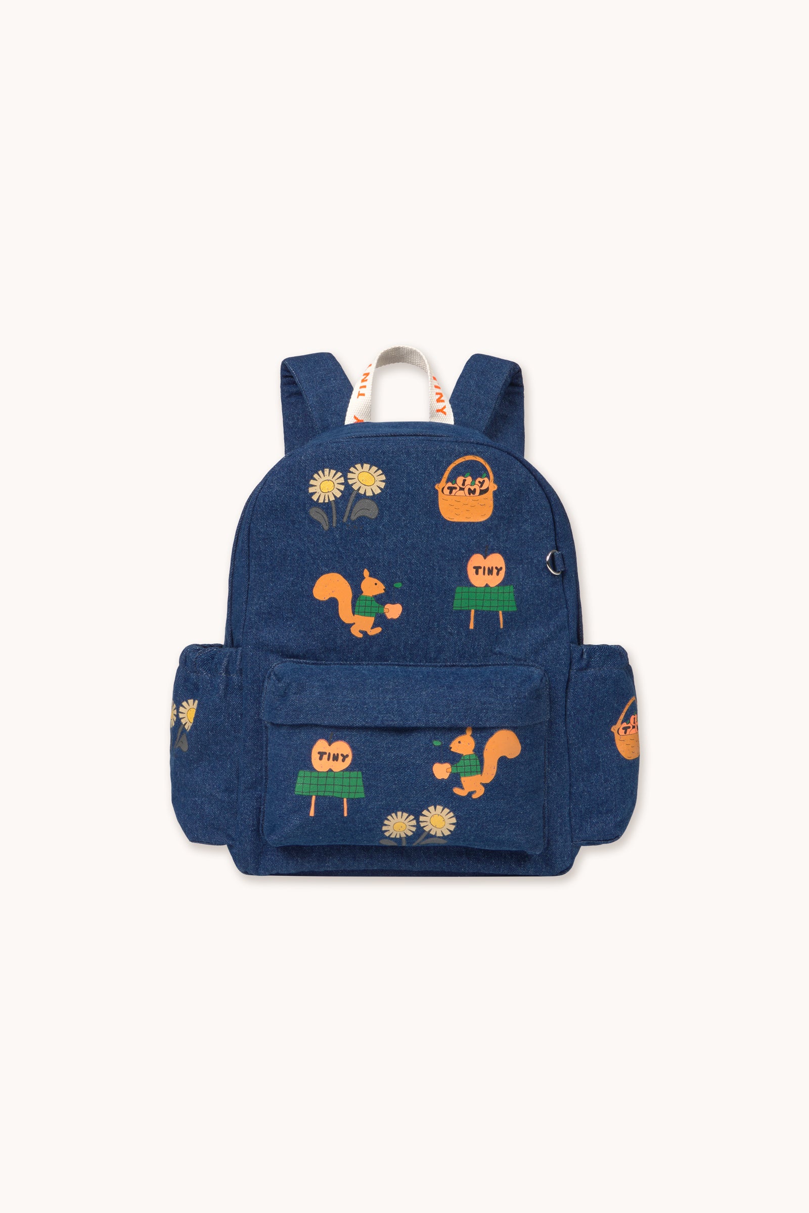 TINY APPLES DENIM BACKPACK