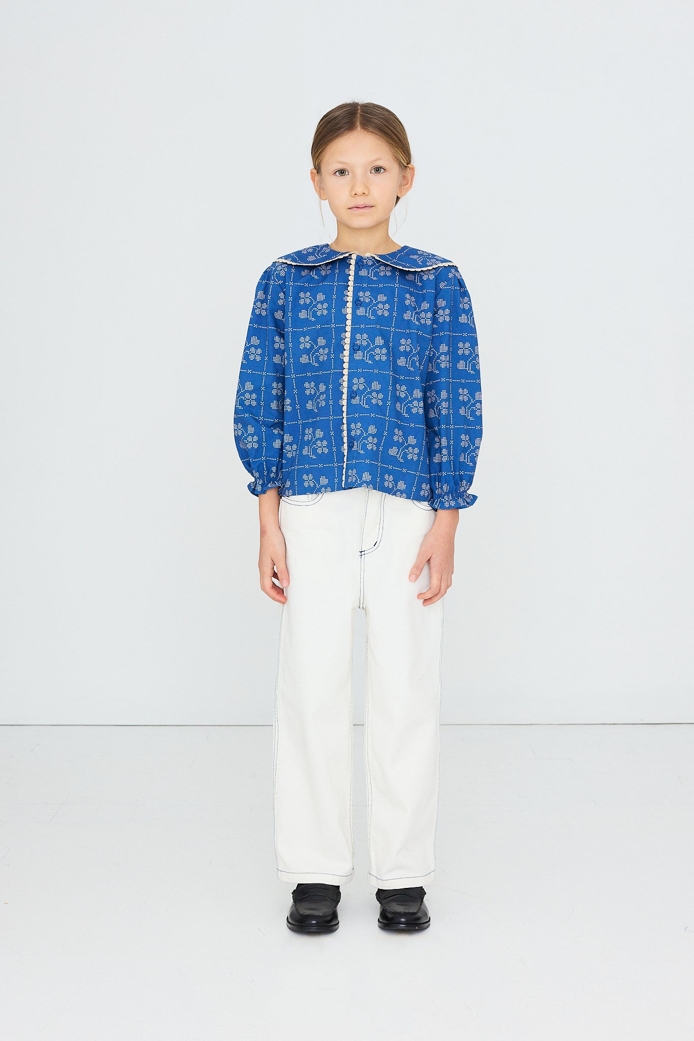 CONTRAST BLUE DENIM PANT