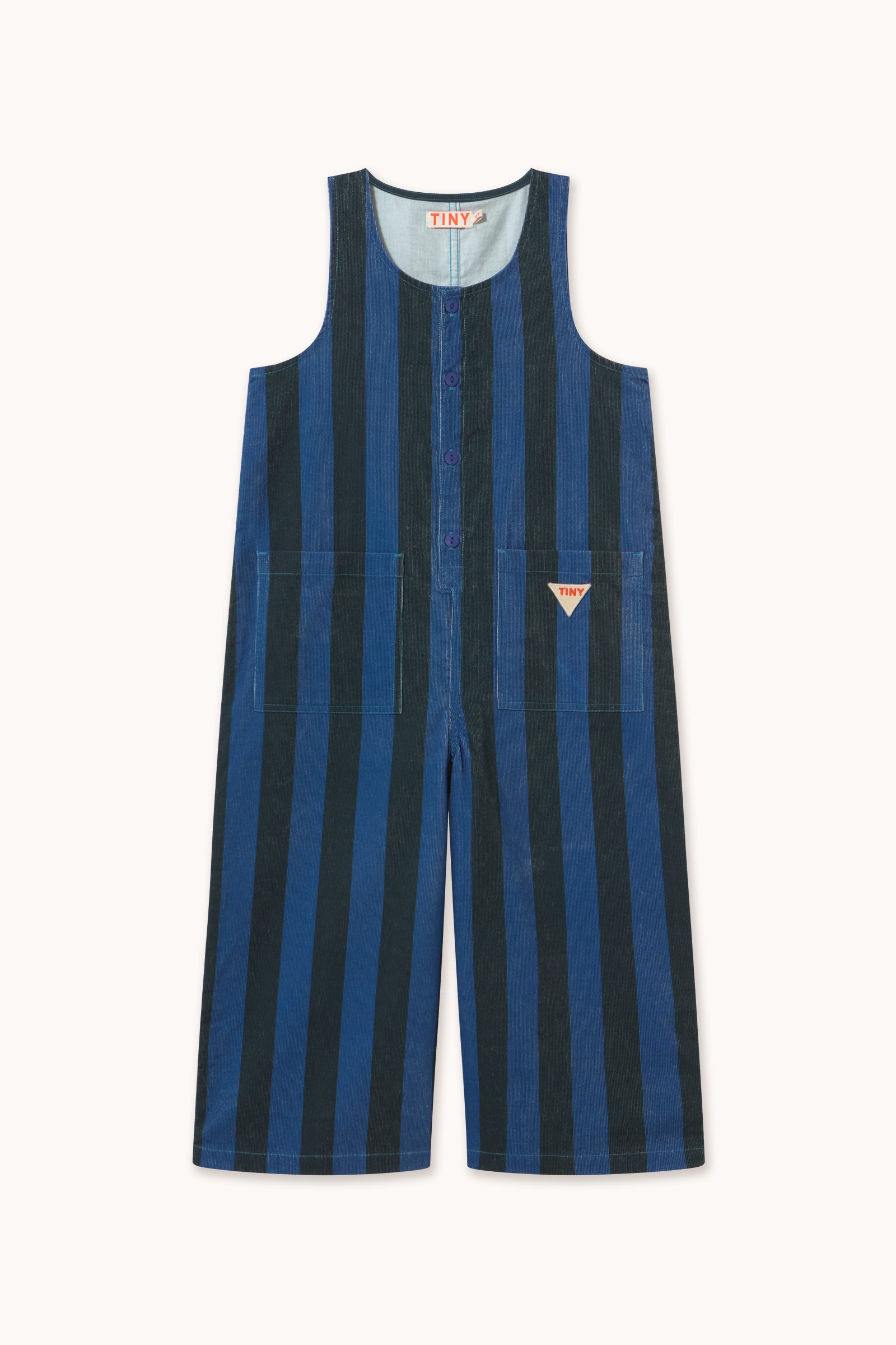 BLUE STRIPES CORDUROY OVERALL