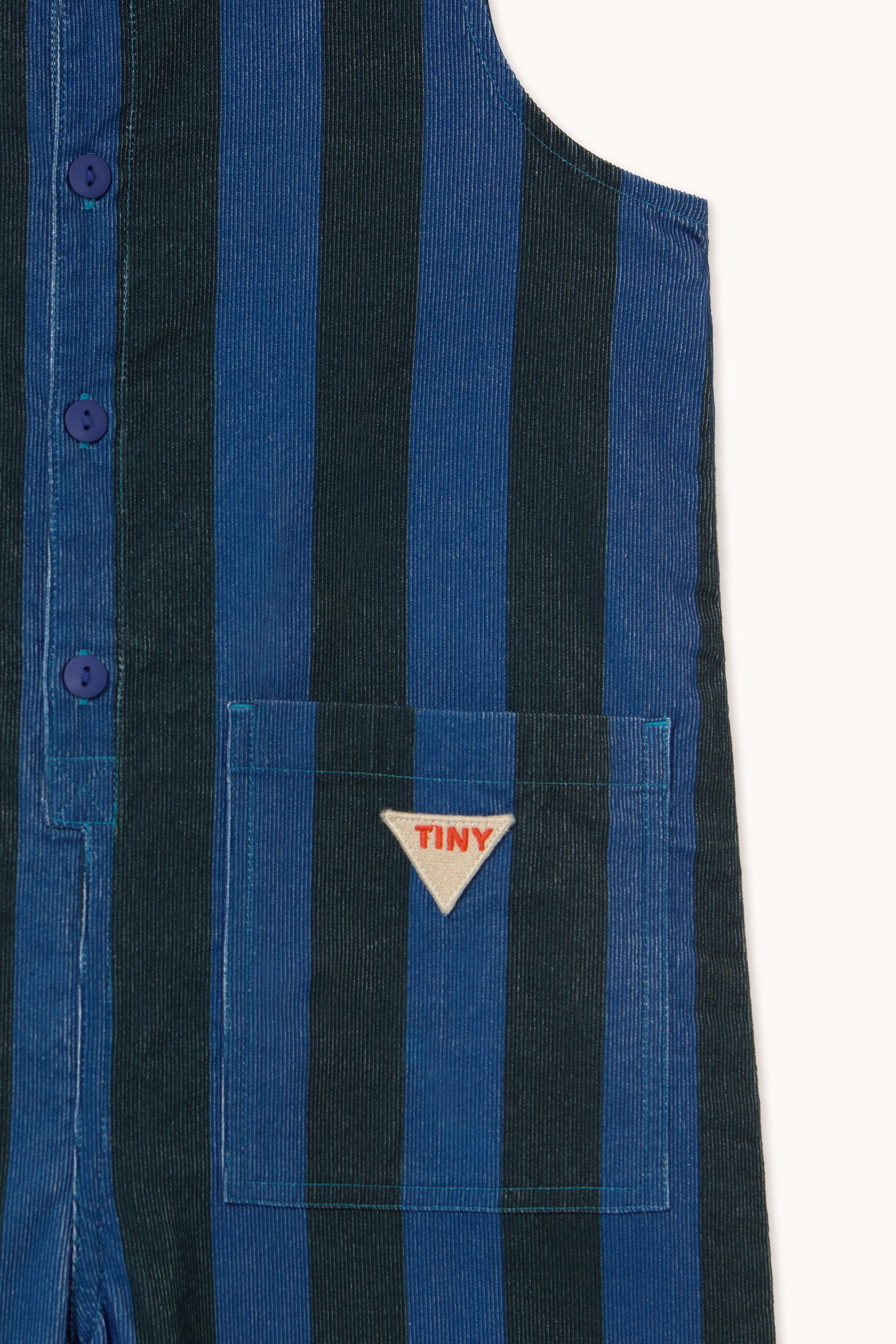 BLUE STRIPES CORDUROY OVERALL