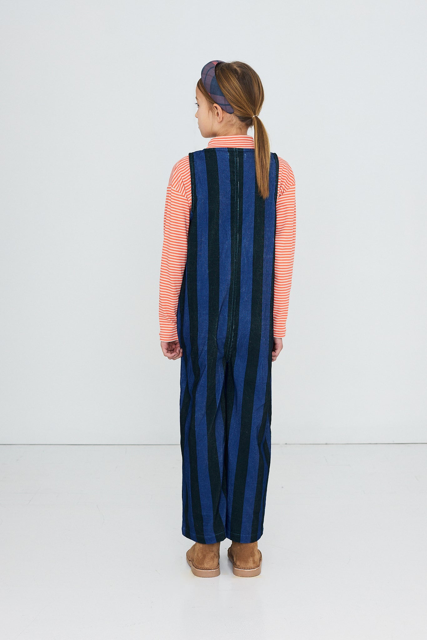 BLUE STRIPES CORDUROY OVERALL