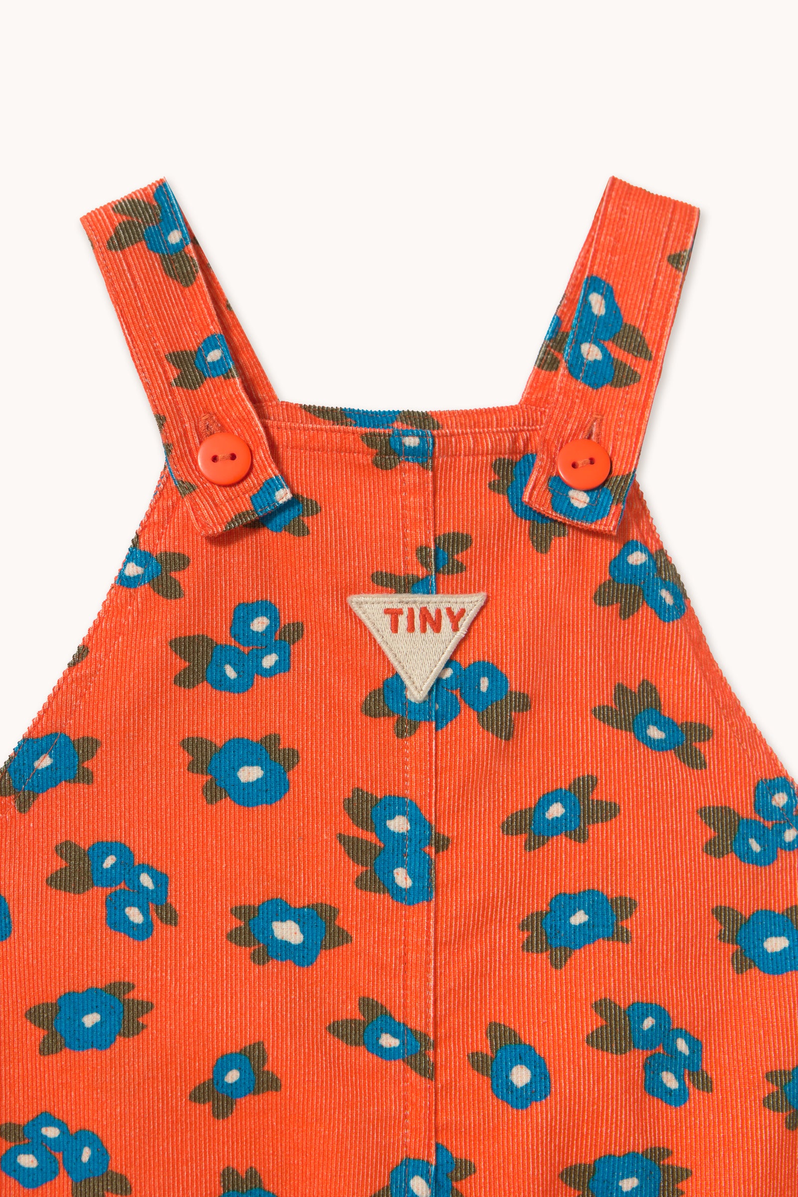 BLUE FLOWERS BABY CORDUROY DUNGAREE