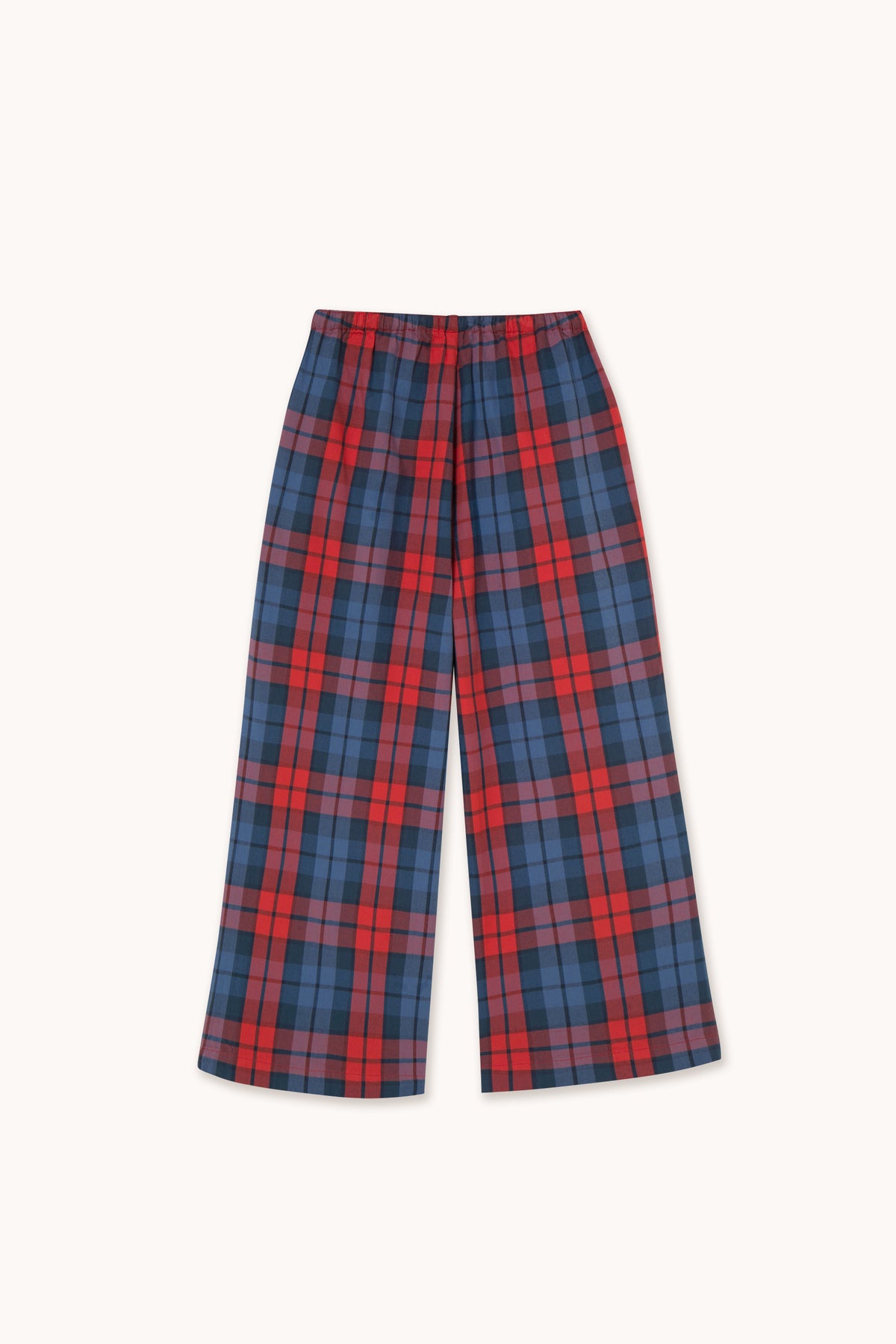 CHECK POPLIN PANT