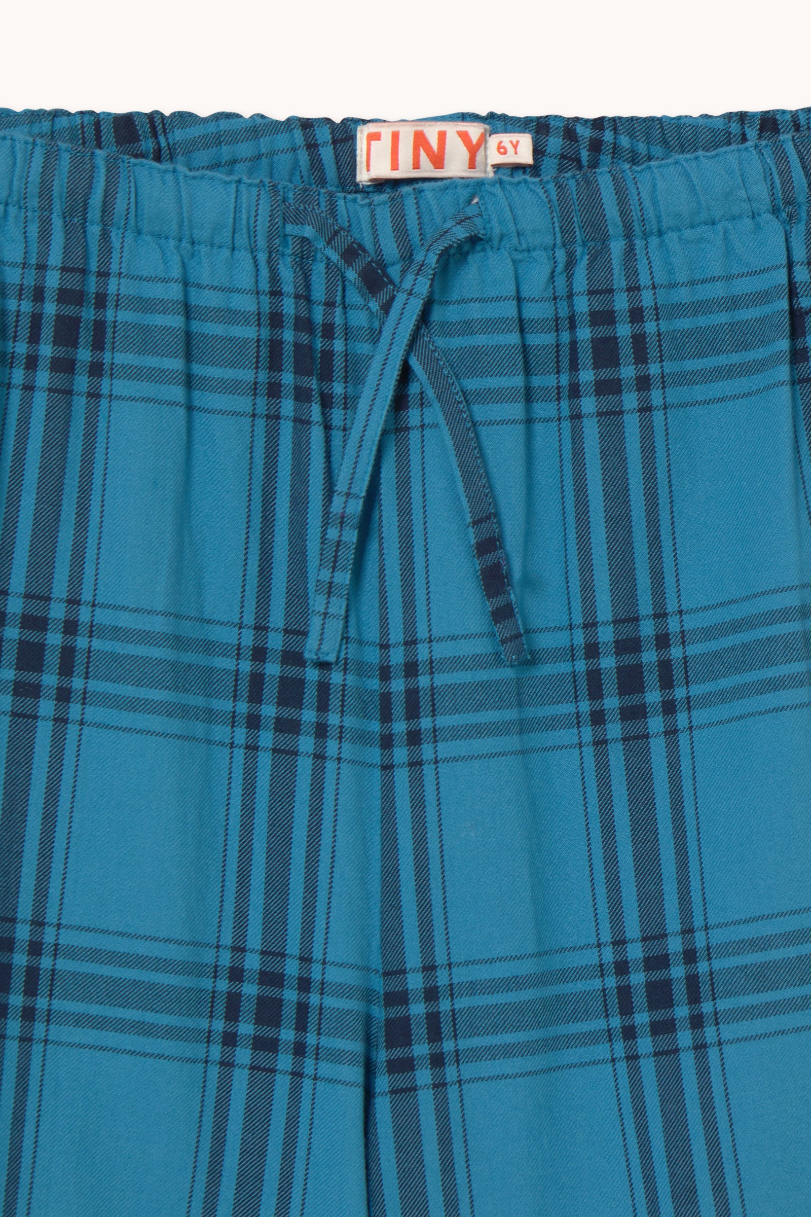 POPELINEHOSE BLUE CHECK