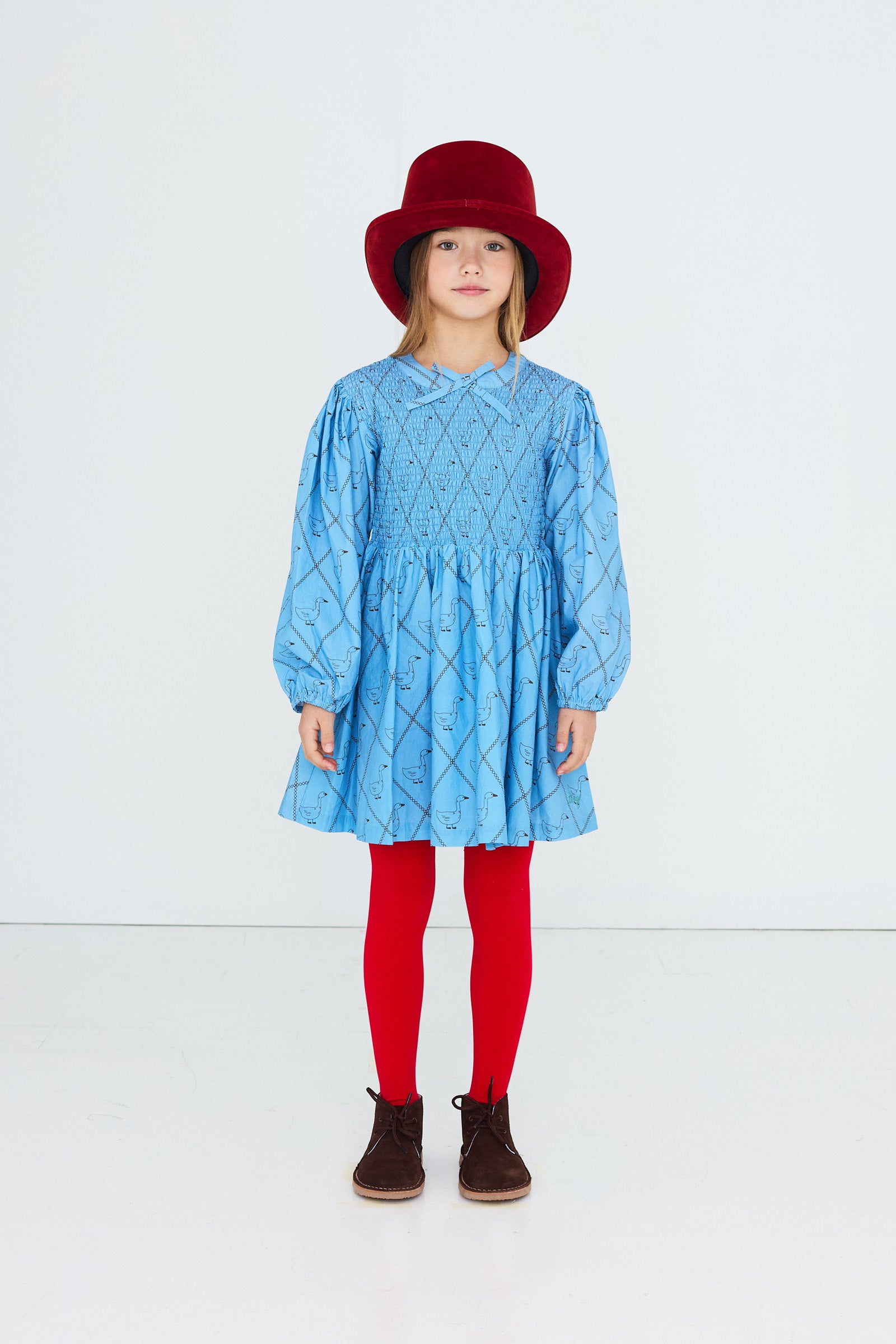 GEESE POPLIN DRESS
