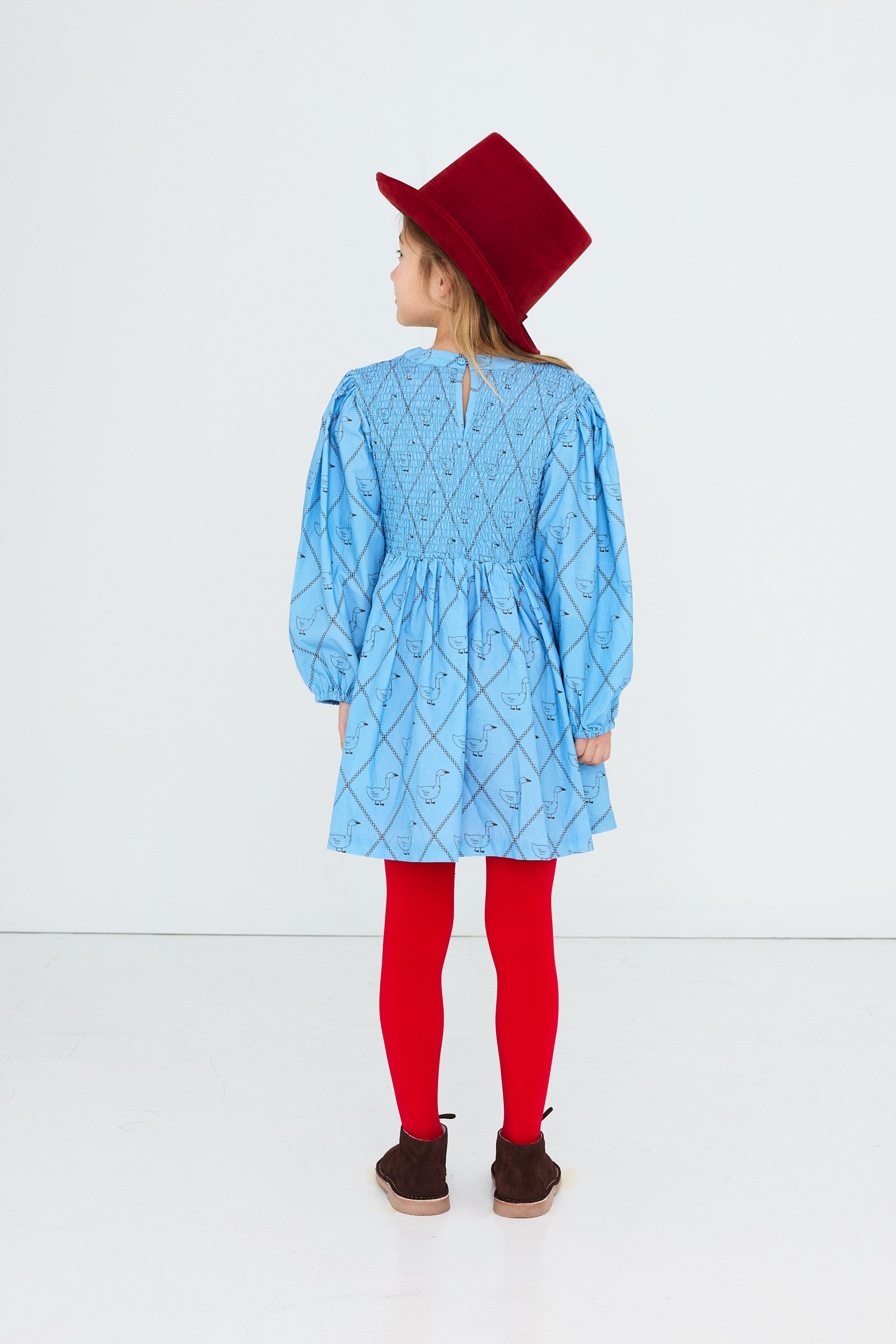 GEESE POPLIN DRESS