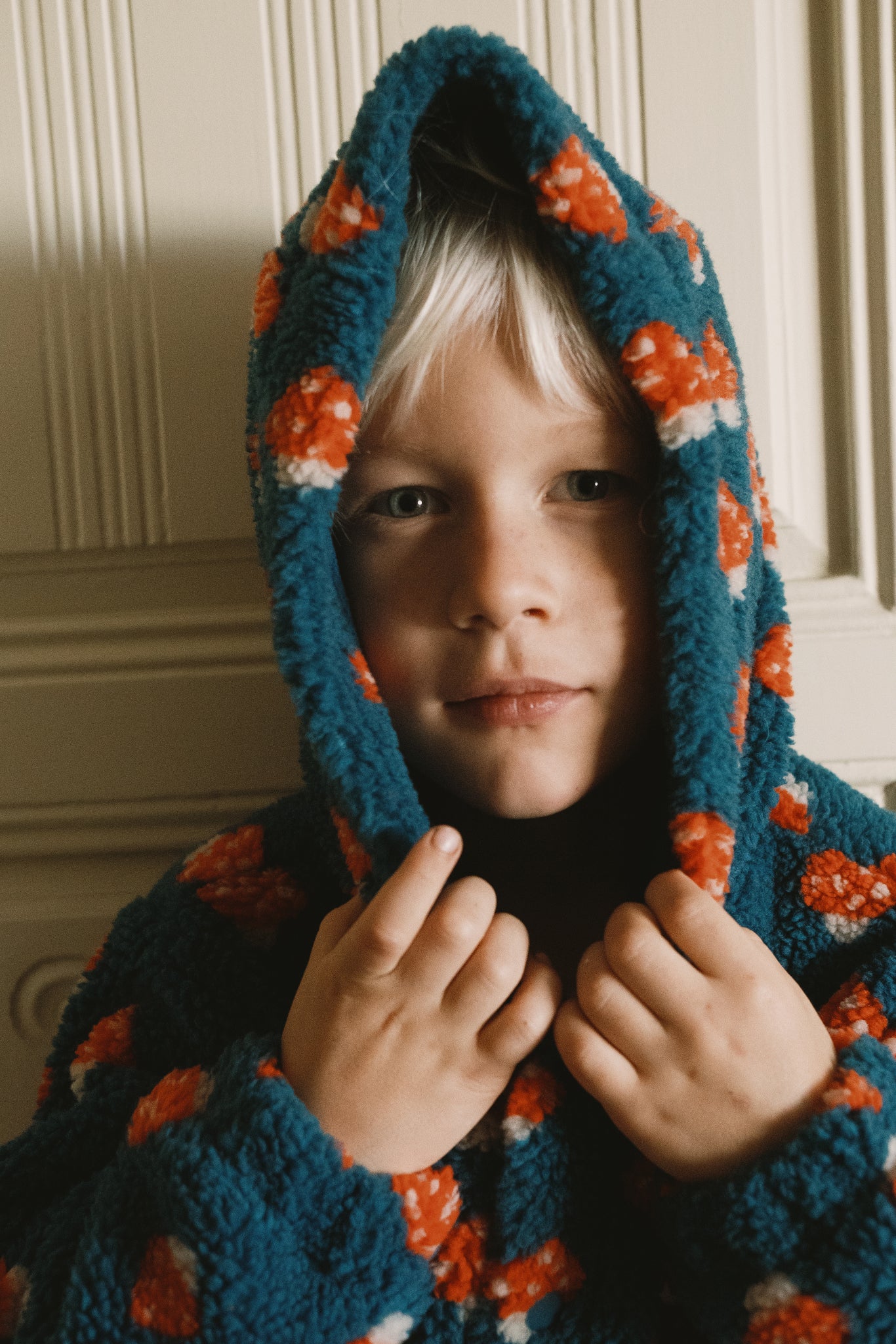 TINY MUSHROOMS SHERPA HOODIE