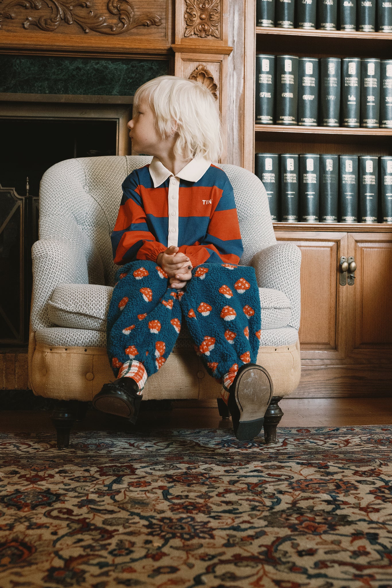 TINY MUSHROOMS SHERPA SWEATPANT