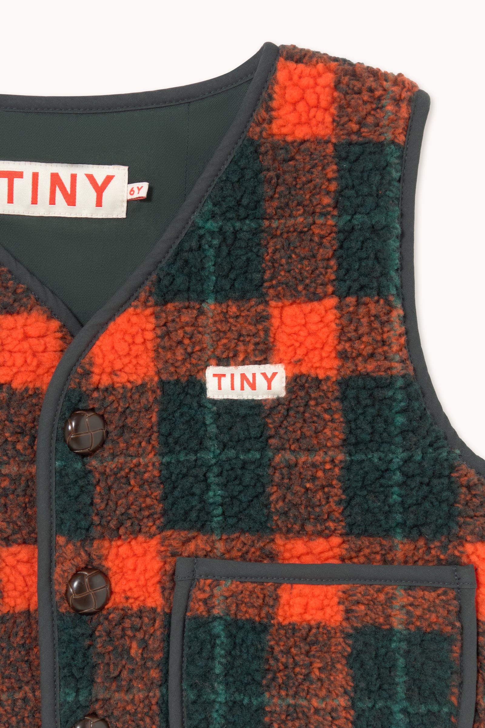 PADDED RED CHECK VEST