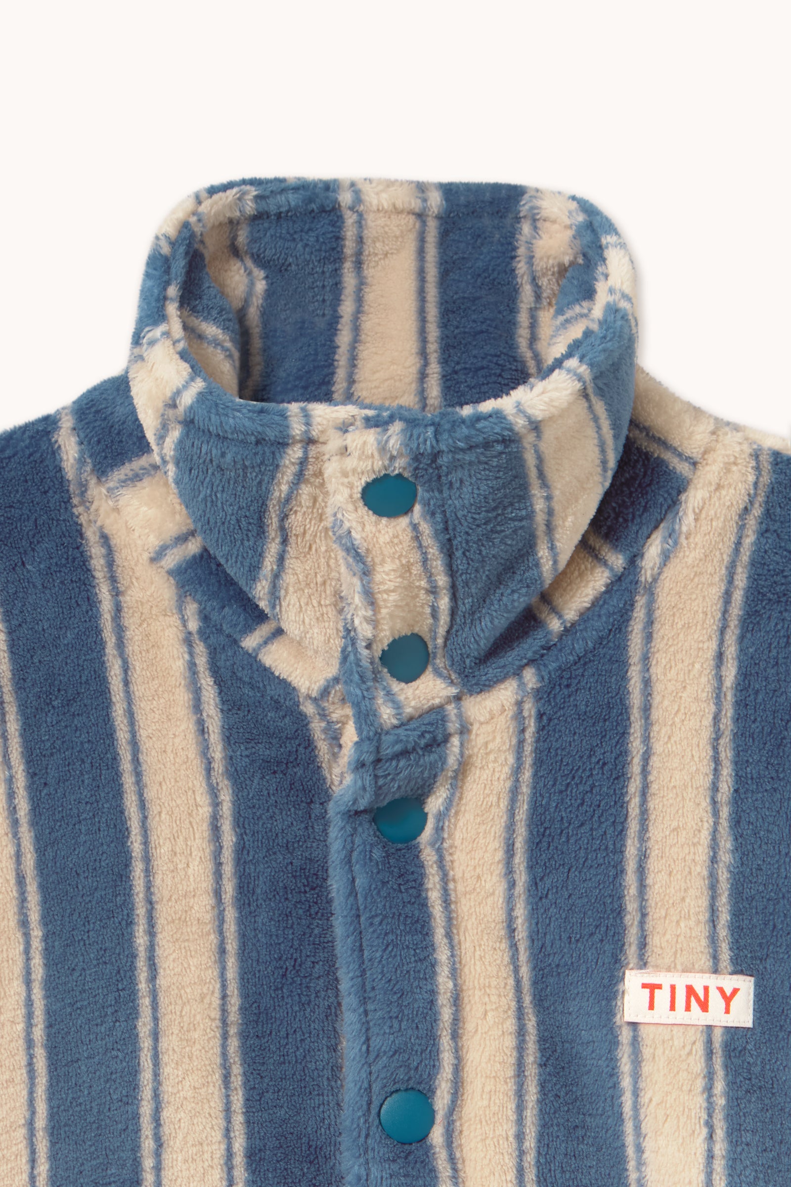 CHAQUETA DE FORRO POLAR BLUE RETRO STRIPES
