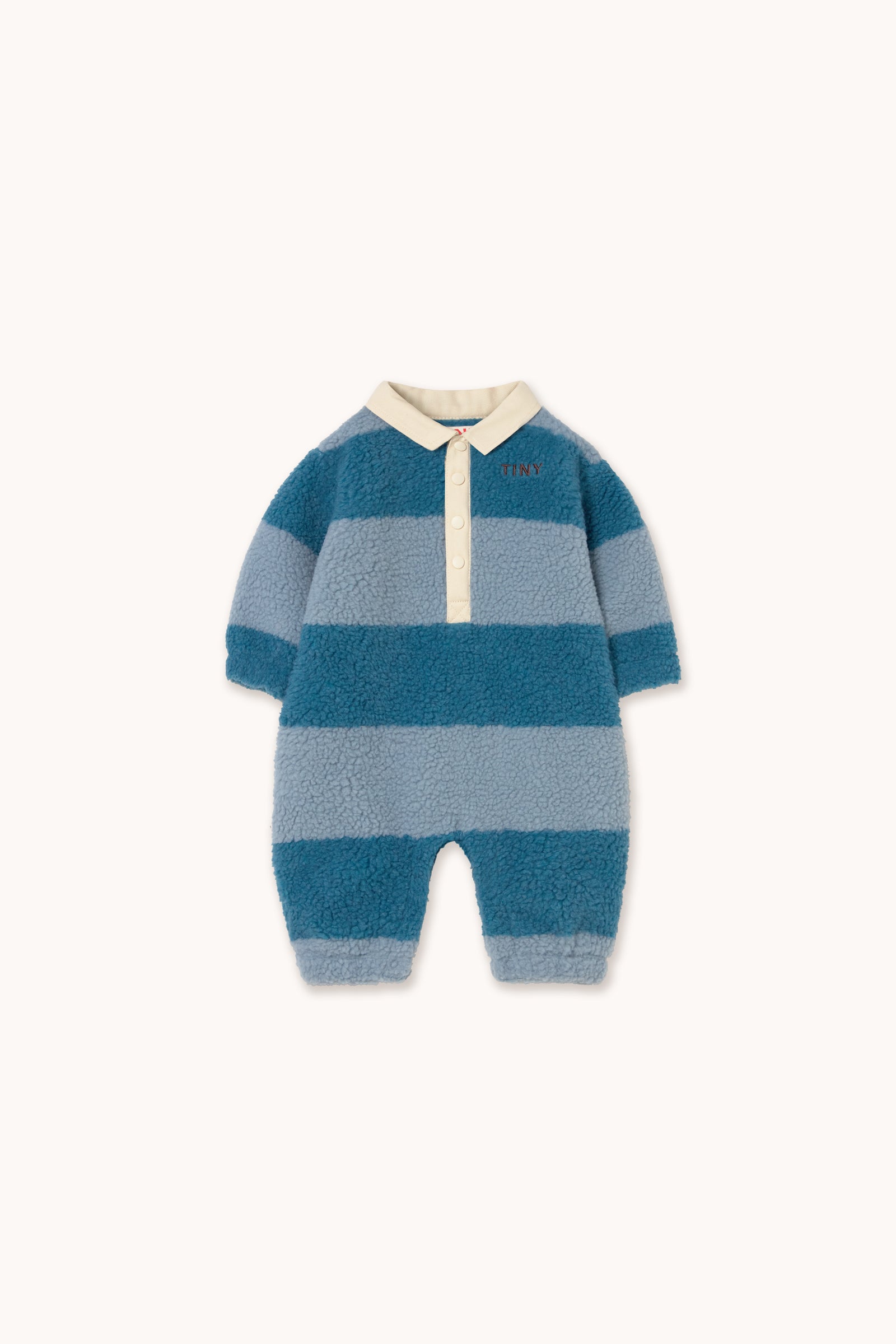 BLUE STRIPES SHERPA ONE-PIECE