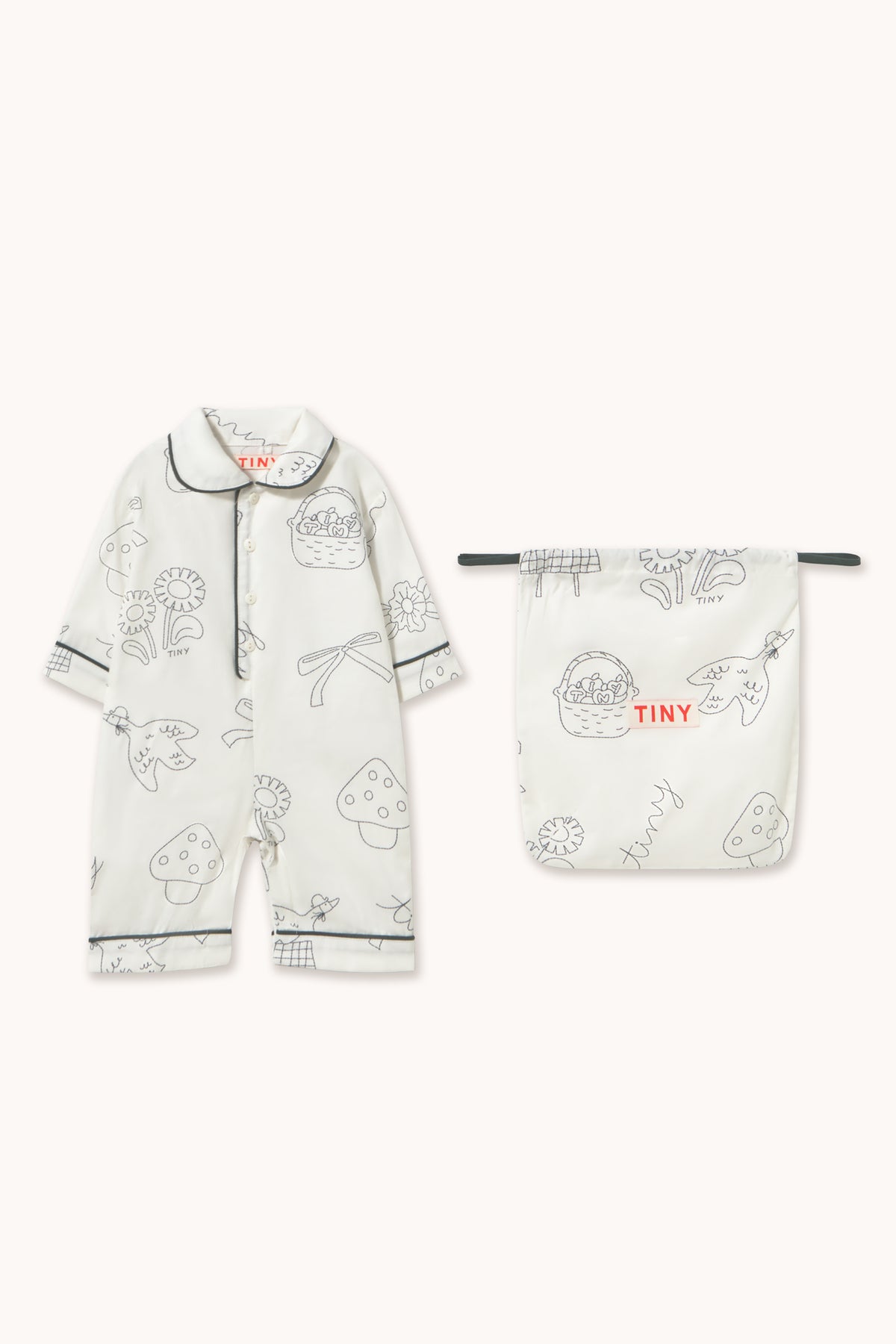 TINY APPLES BABY ONE-PIECE
