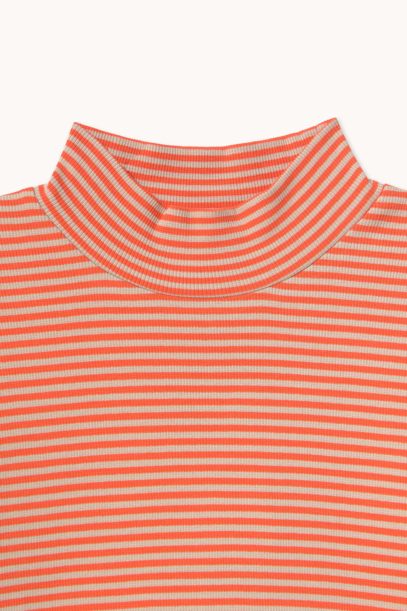 STRIPES RIB MOCKNECK