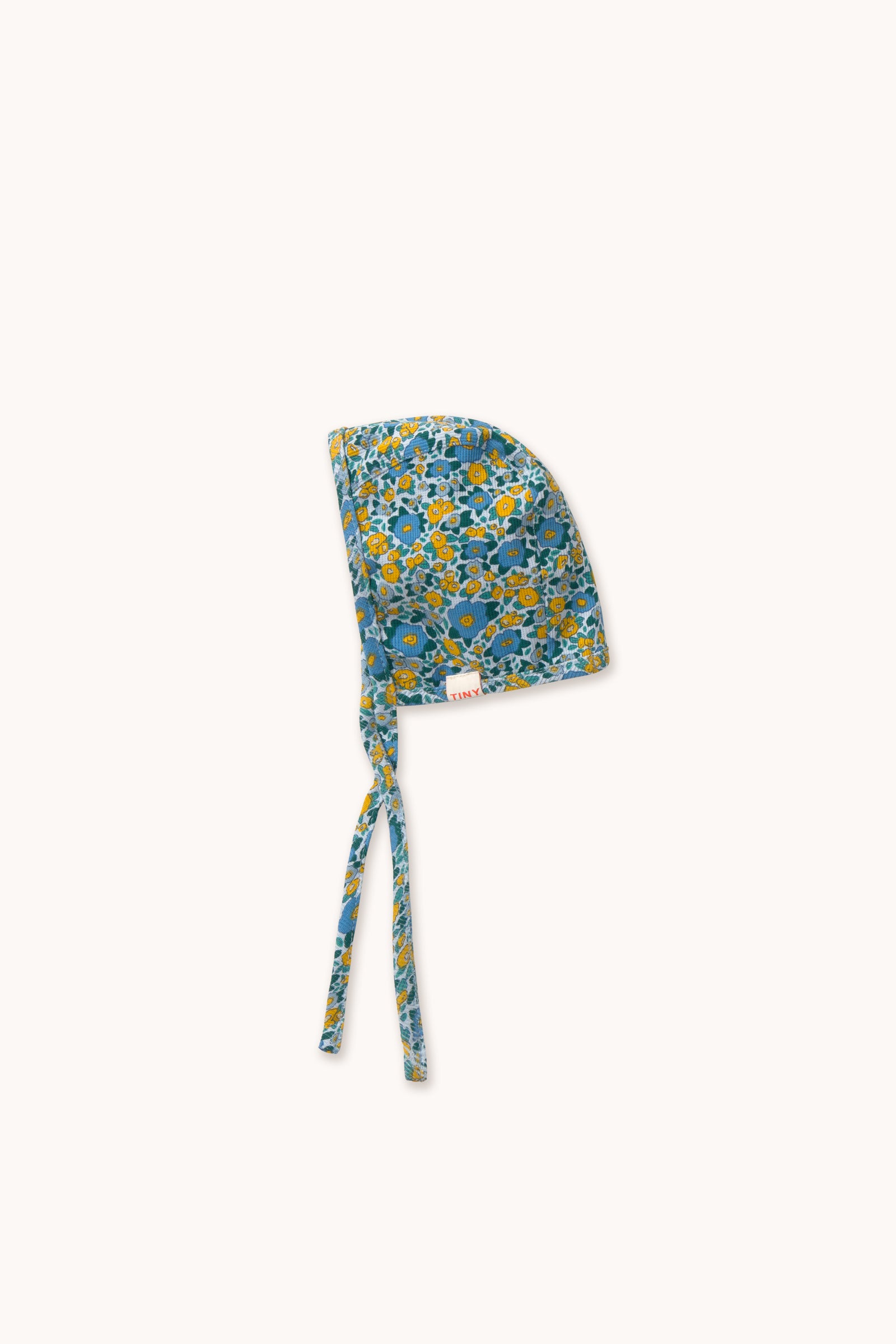 GERIPPTES BABYMÜTZE FLOWER PATTERN