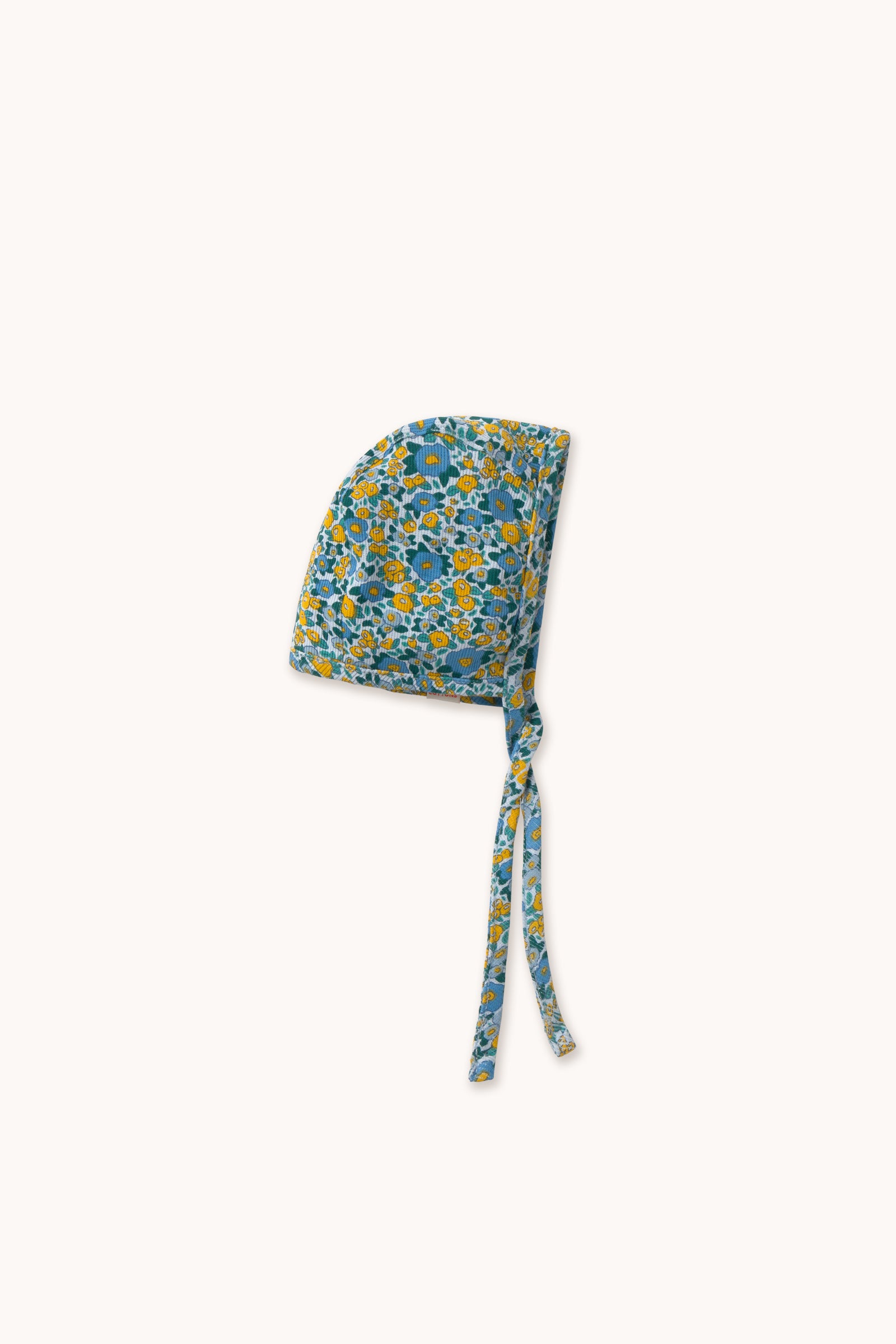 GERIPPTES BABYMÜTZE FLOWER PATTERN