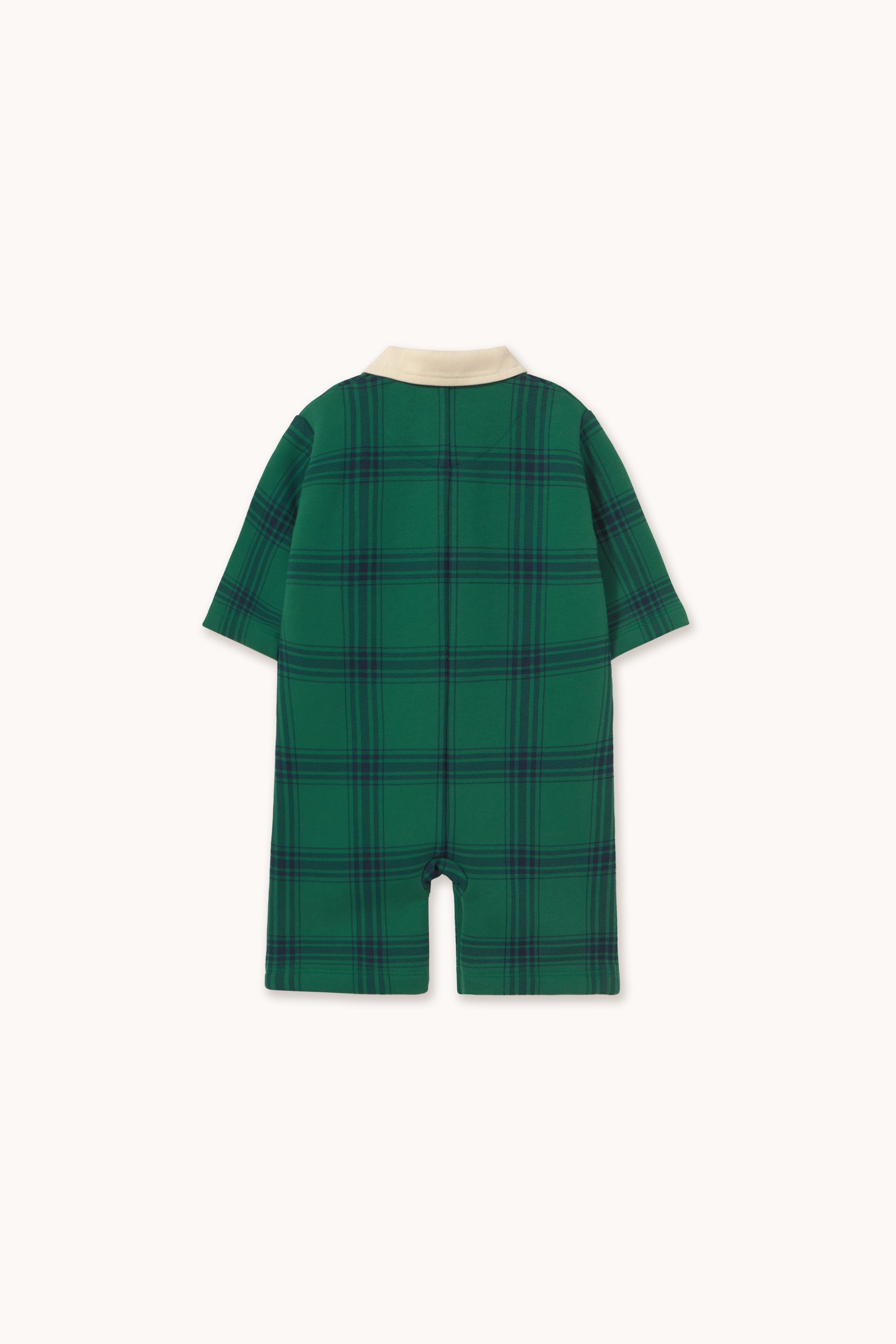 EINTEILER MIT POLOKRAGEN GREEN CHECK