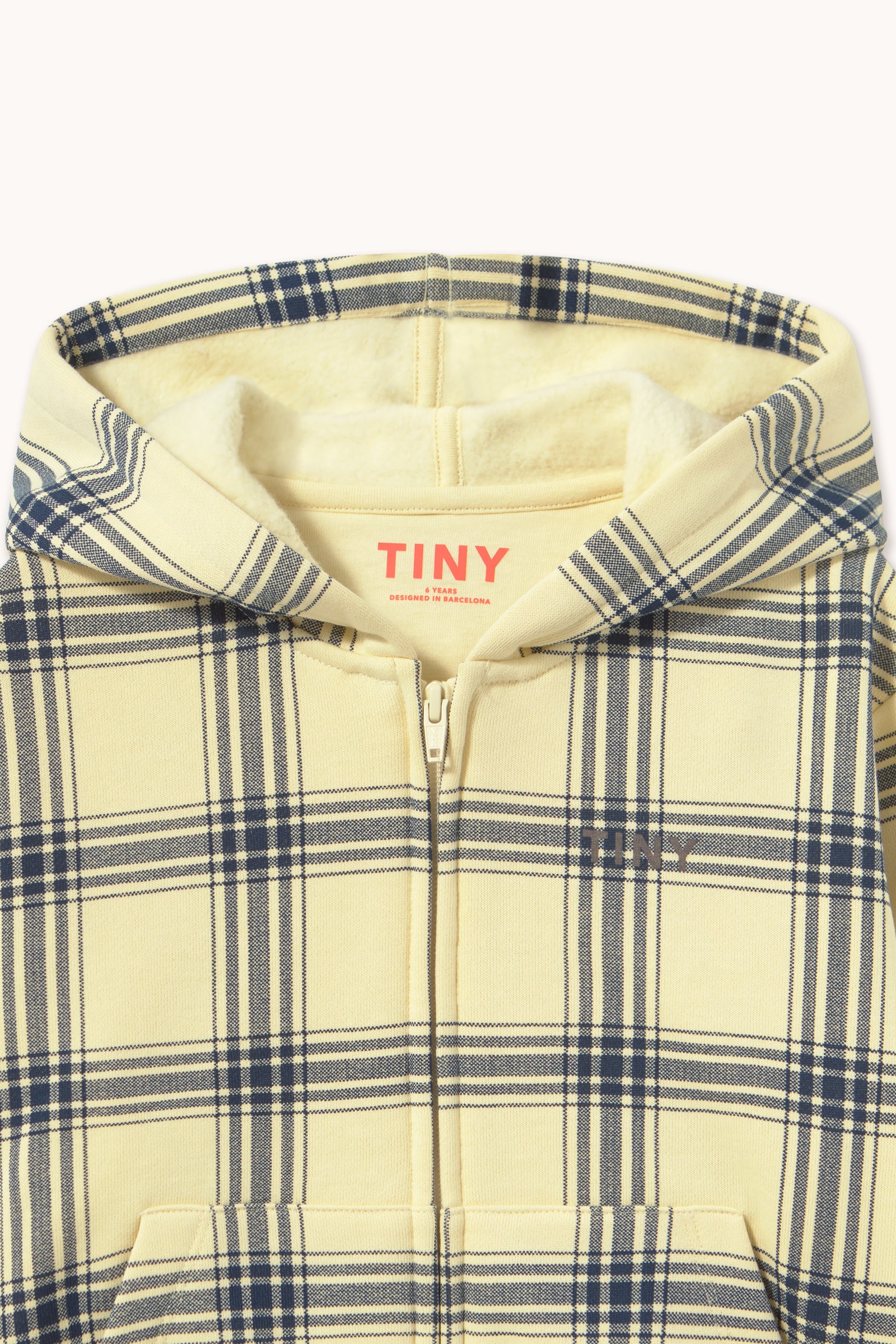 YELLOW CHECK HOODIE
