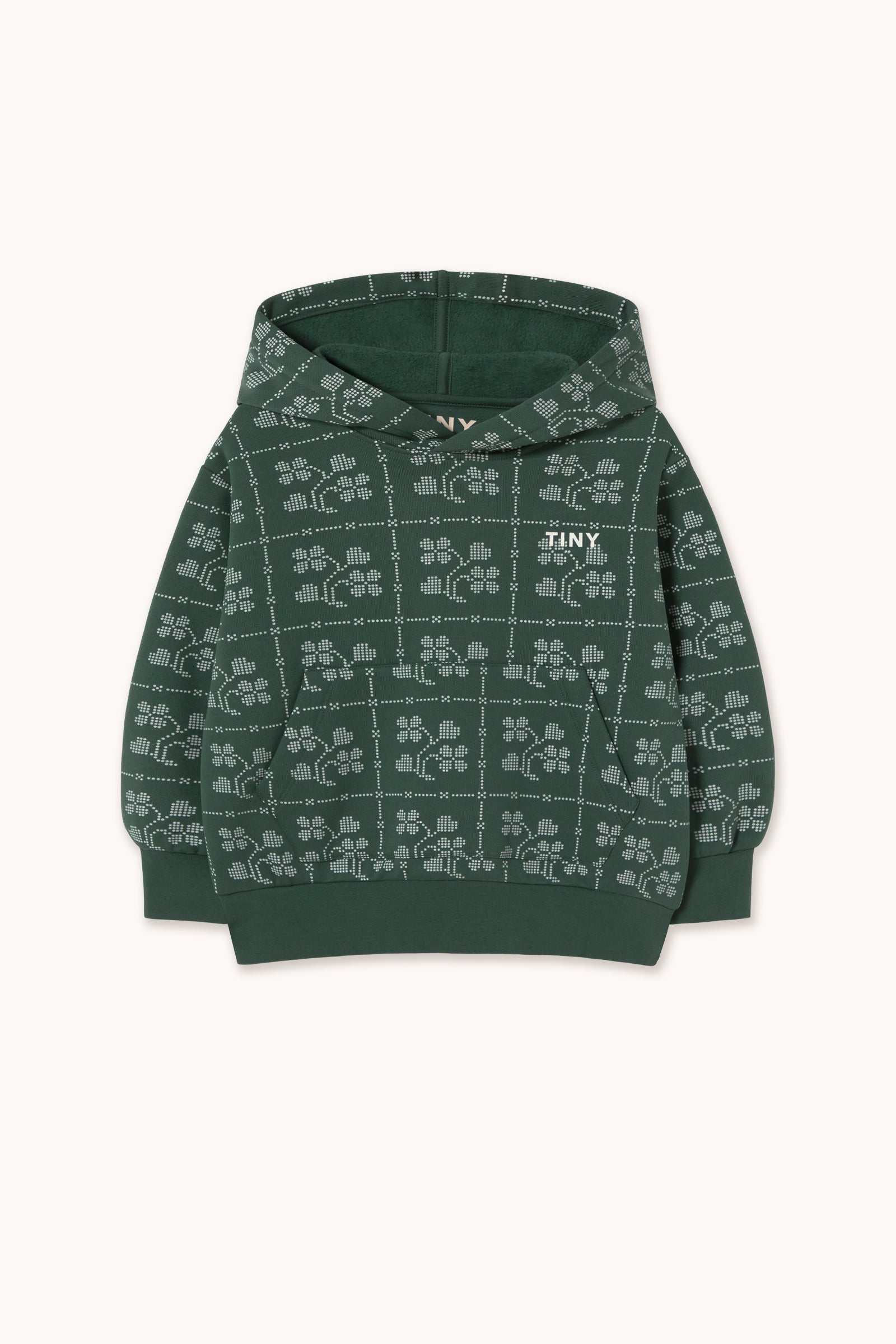 SUDADERA CON CAPUCHA DOTS FLOWERS
