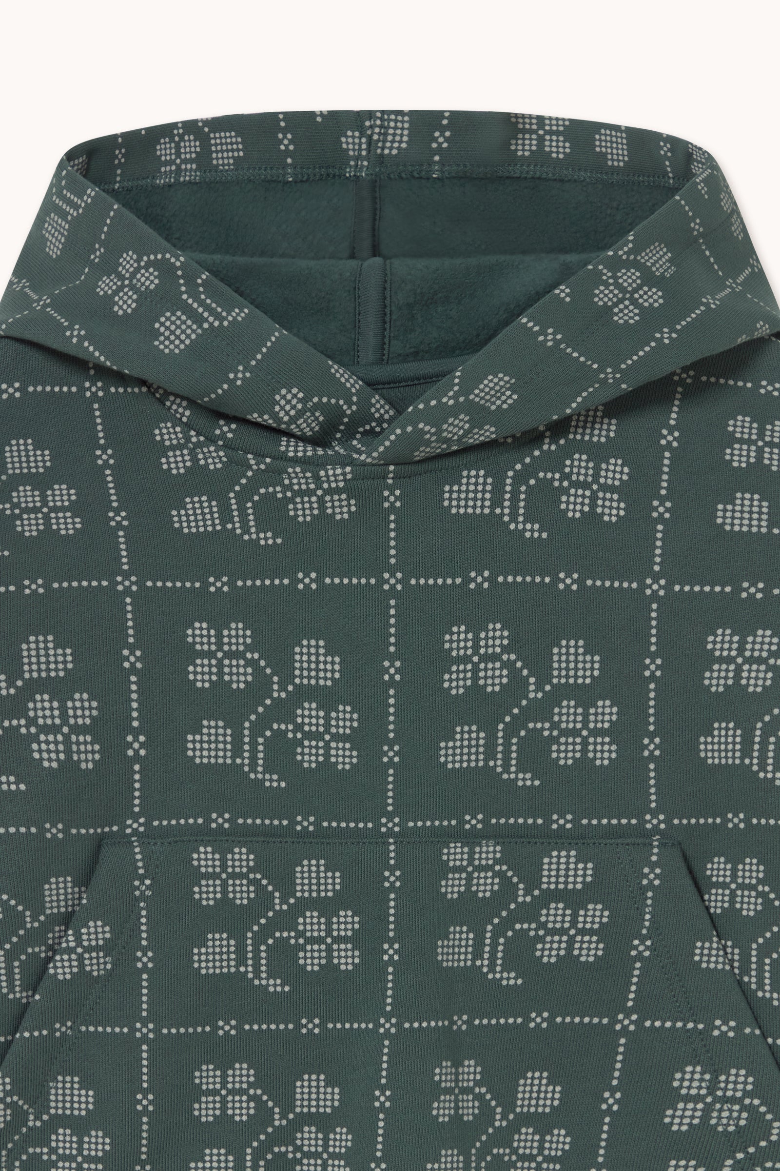 SUDADERA CON CAPUCHA DOTS FLOWERS