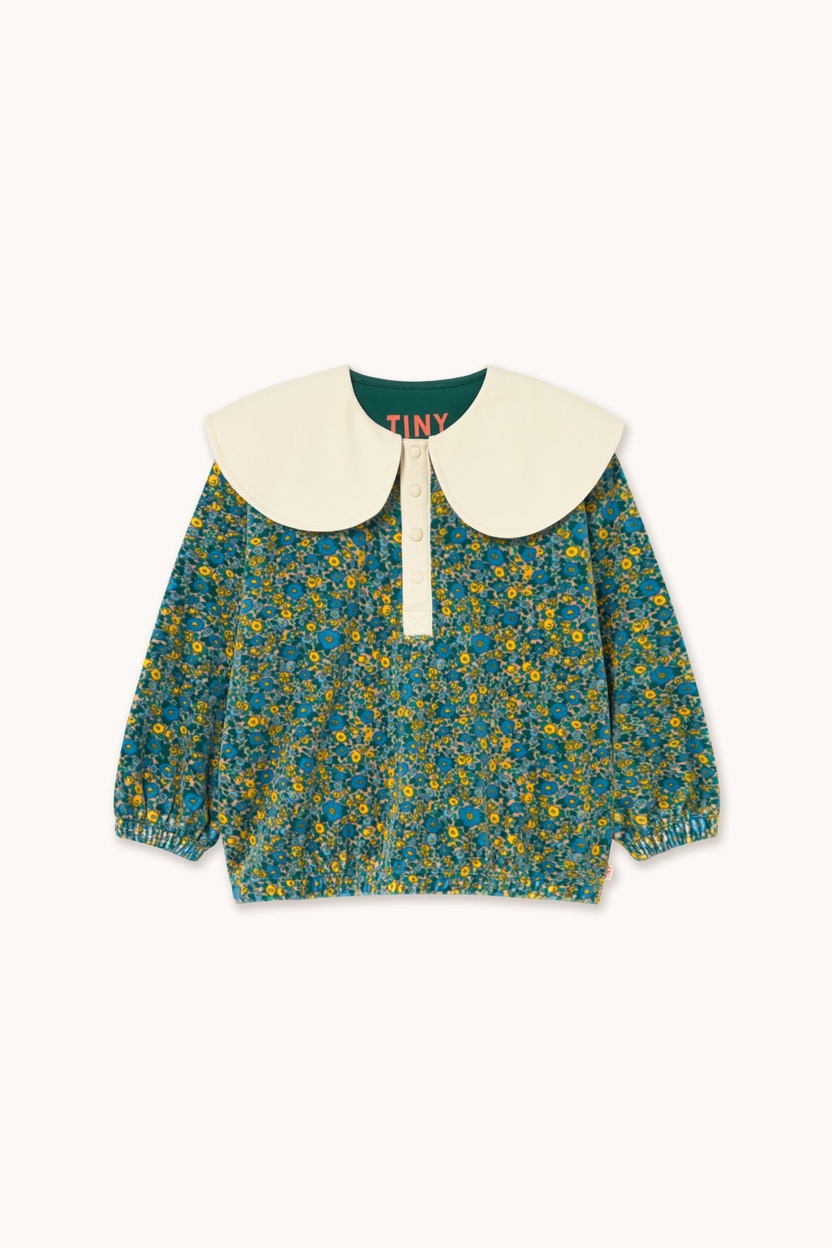 FLOWER PATTERN SWEATSHIRT