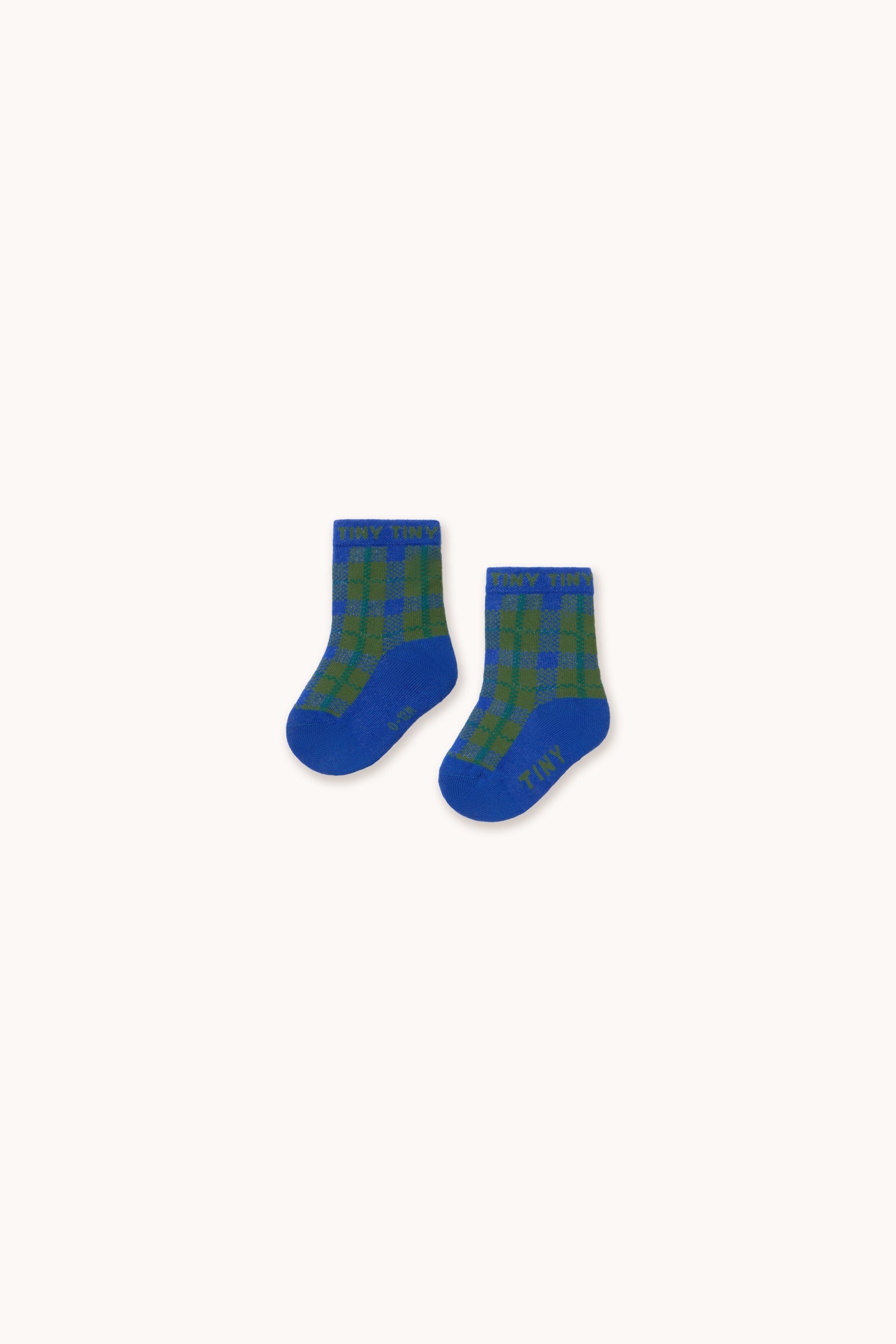 BLUE CHECK MEDIUM SOCKS