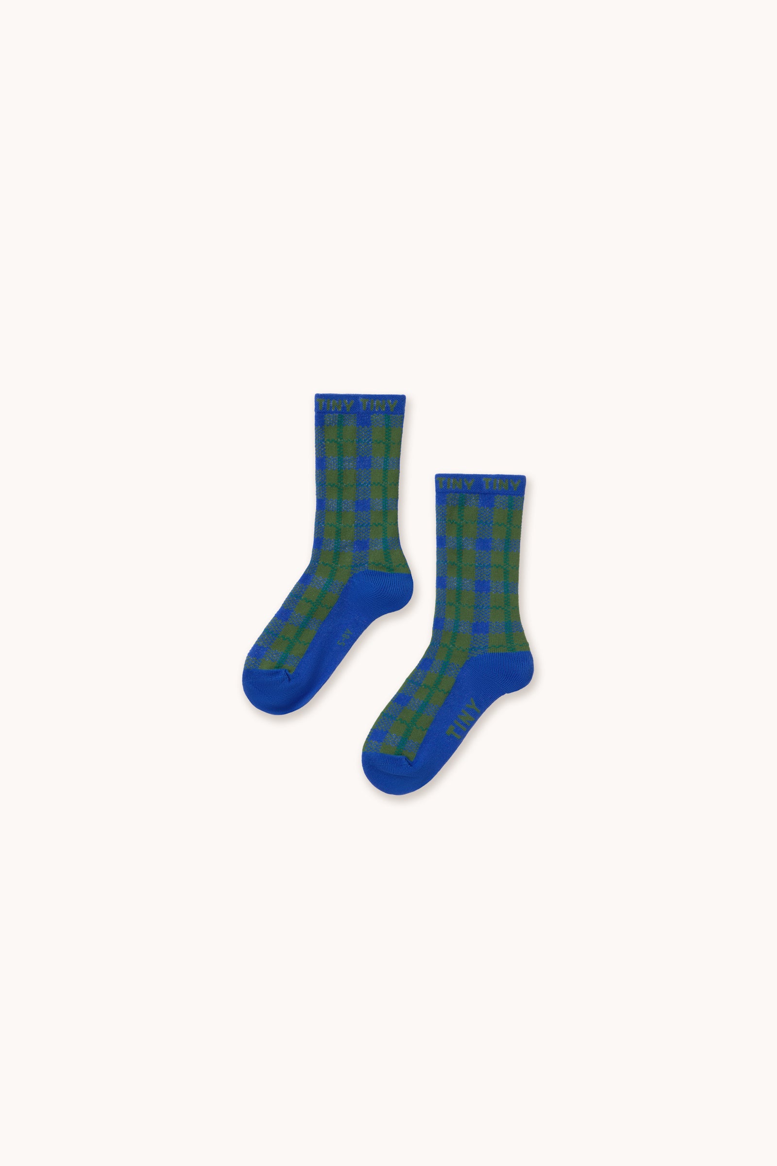 BLUE CHECK MEDIUM SOCKS