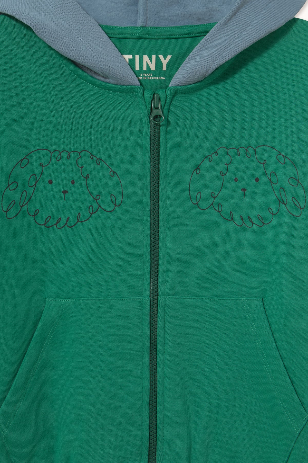 SUDADERA CON CAPUCHA CURLY DOG COLOR BLOCK
