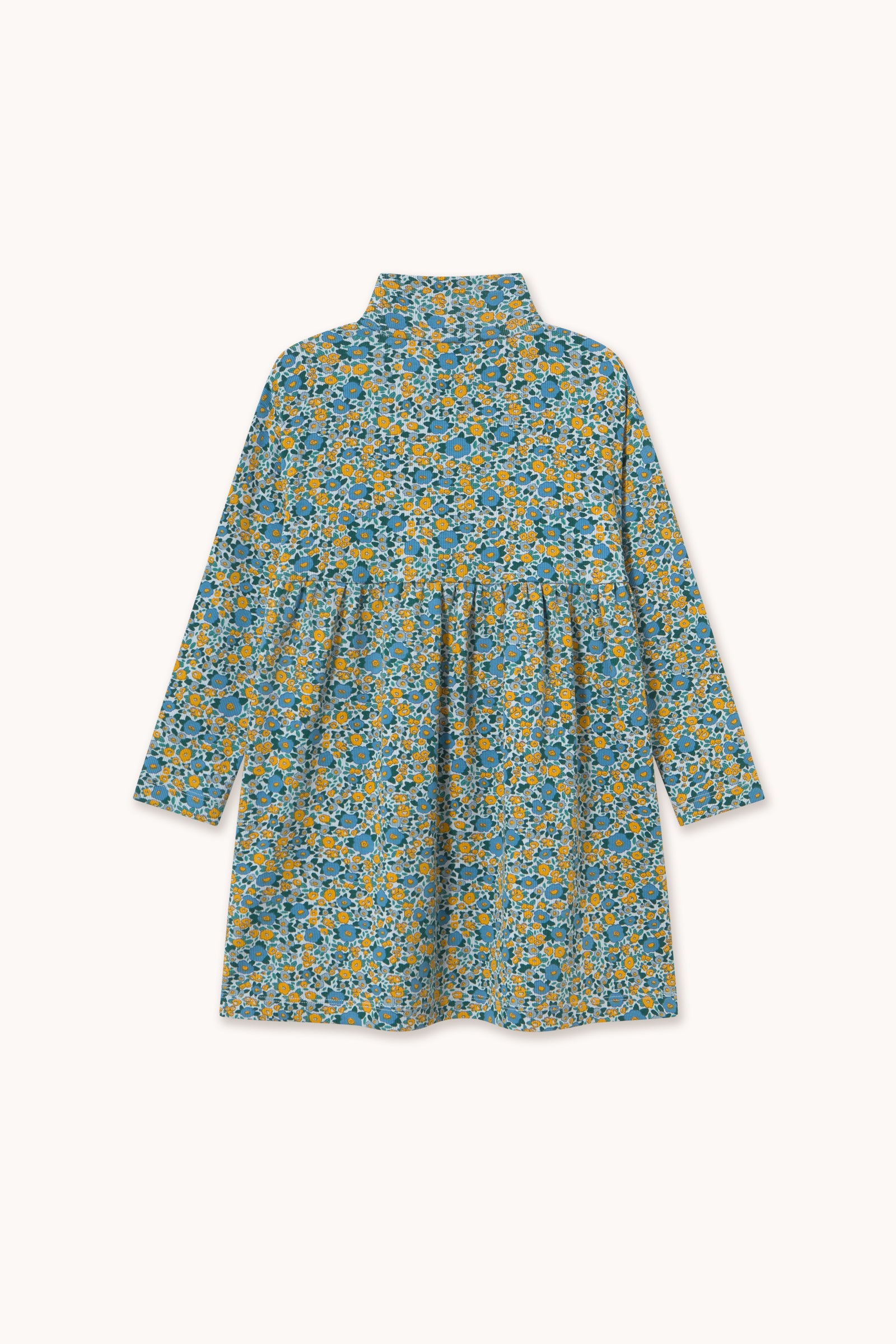 VESTIDO FLOWER PATTERN CANALÉ DE CUELLO ALTO