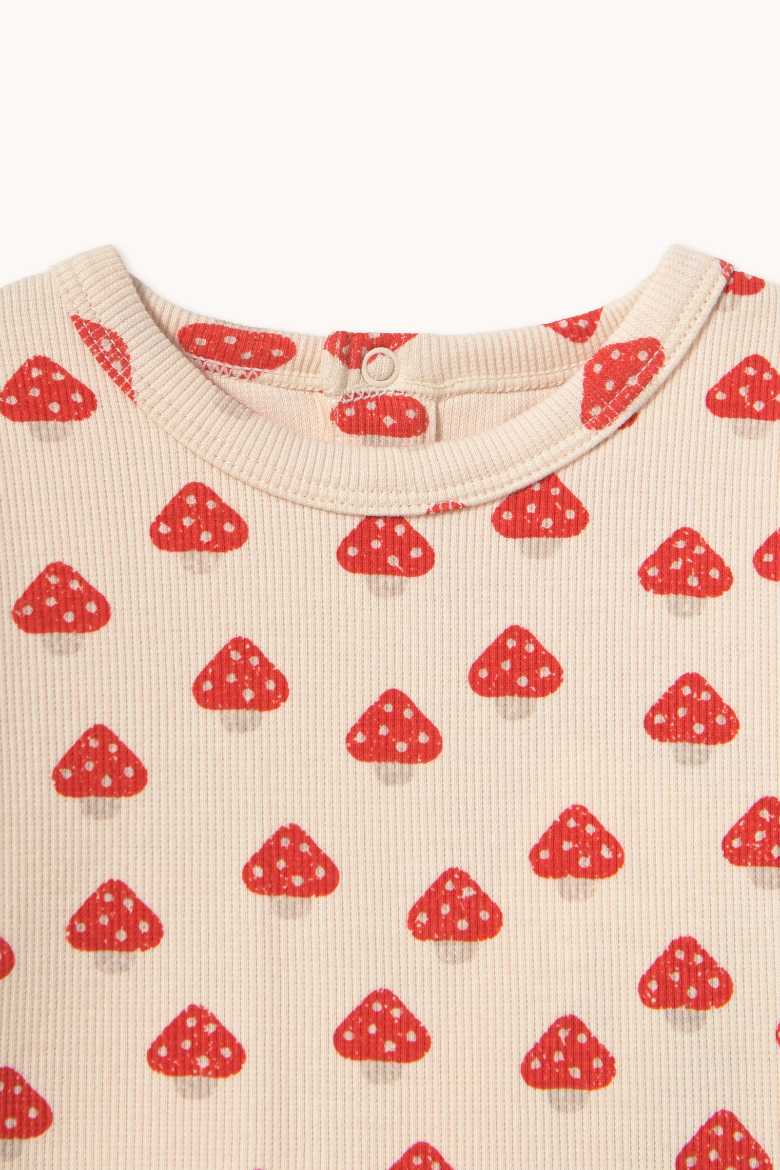 MINI MUSHROOMS AOP RIB BABY TEE
