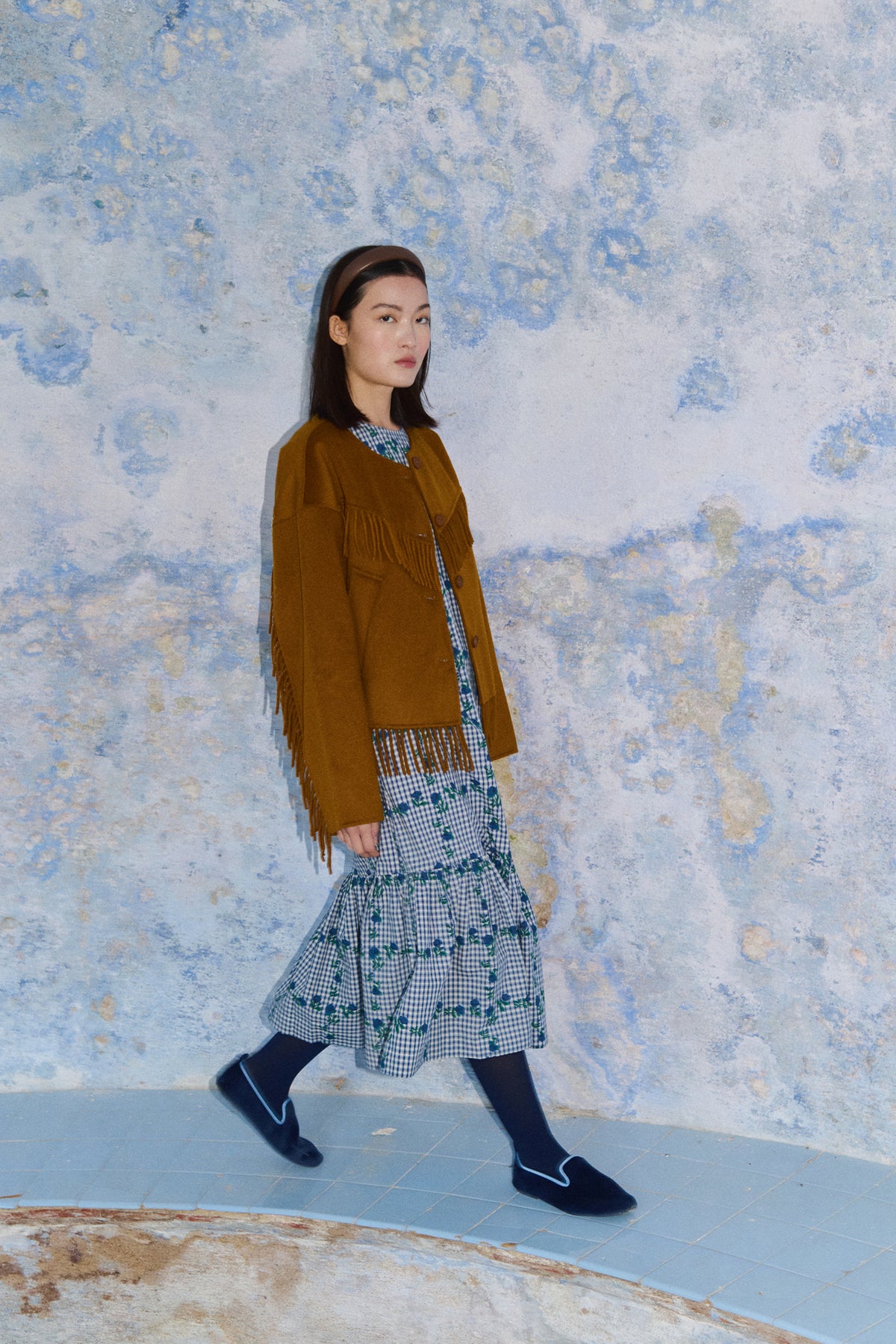 FRILLS SHORT COAT