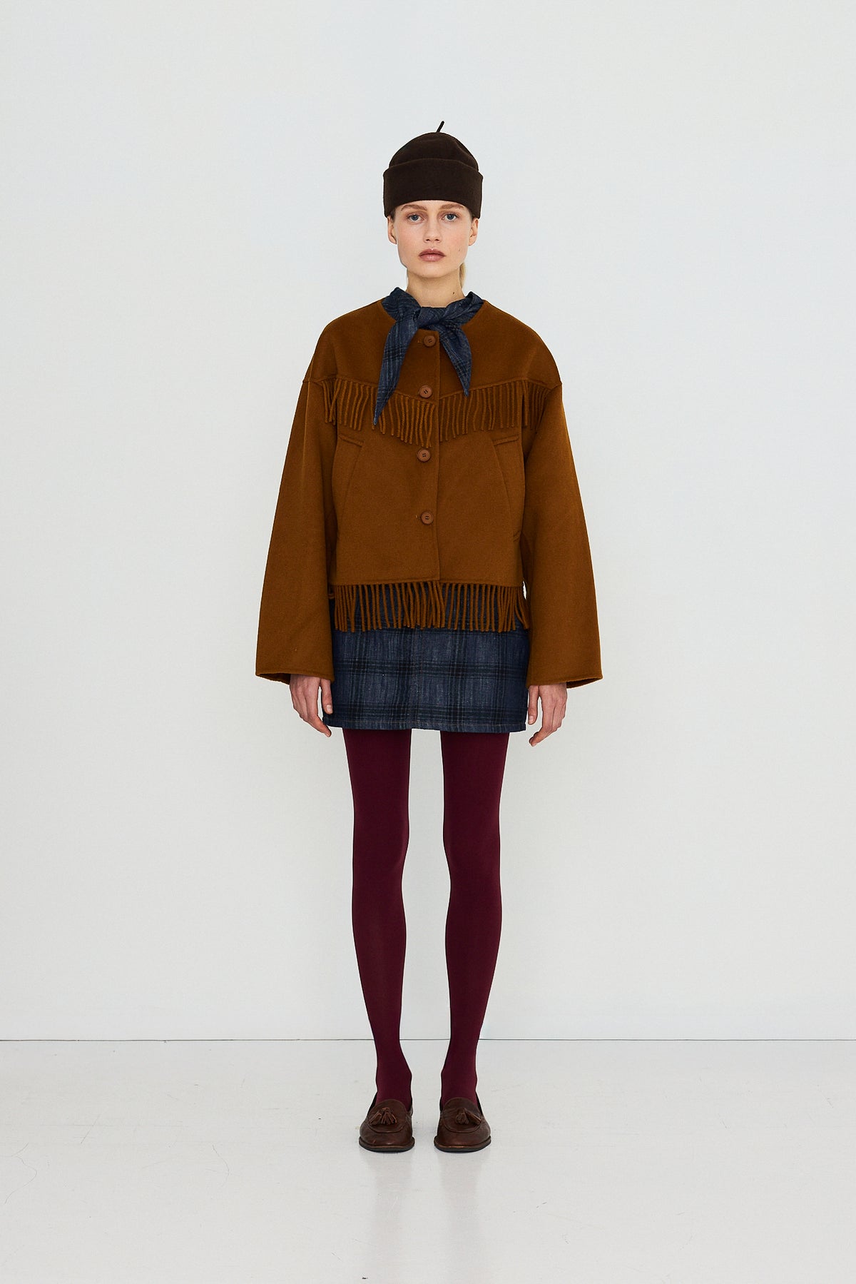 FRILLS SHORT COAT