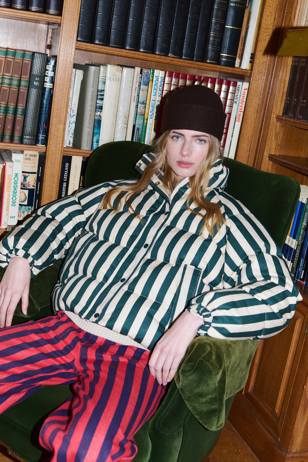 STRIPED SHORT JACKET