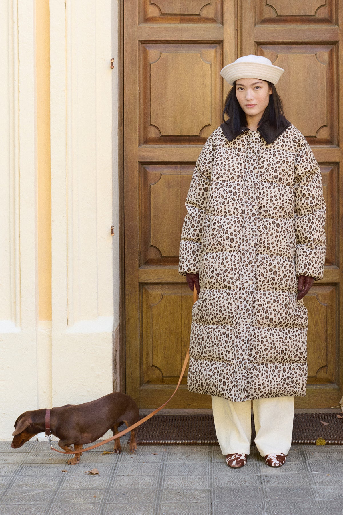 ANIMAL PRINT OVERSIZED JACKET
