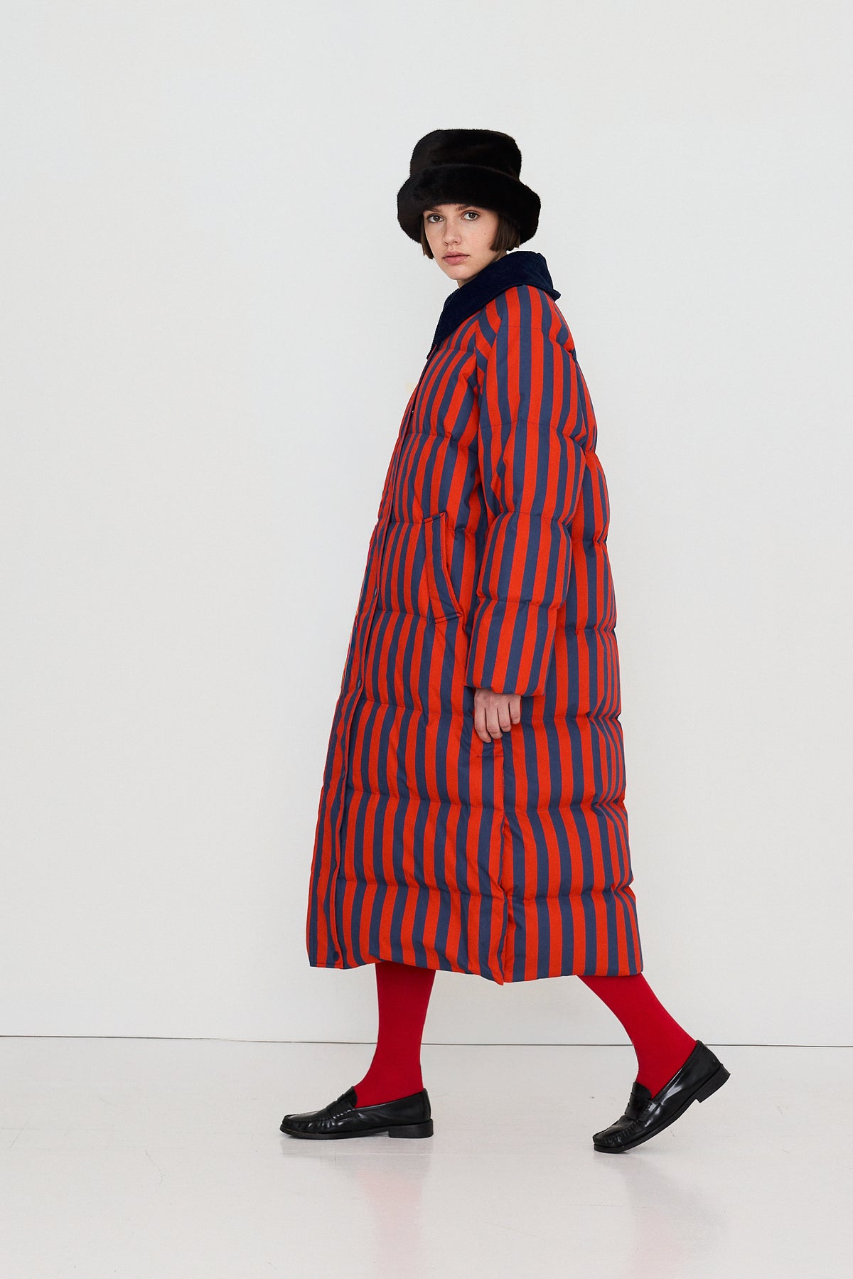VESTE OVERSIZE À RAYURES