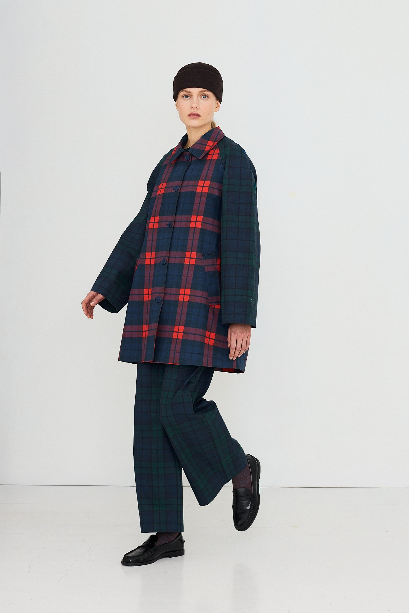 GABARDINA CHECK HOOD